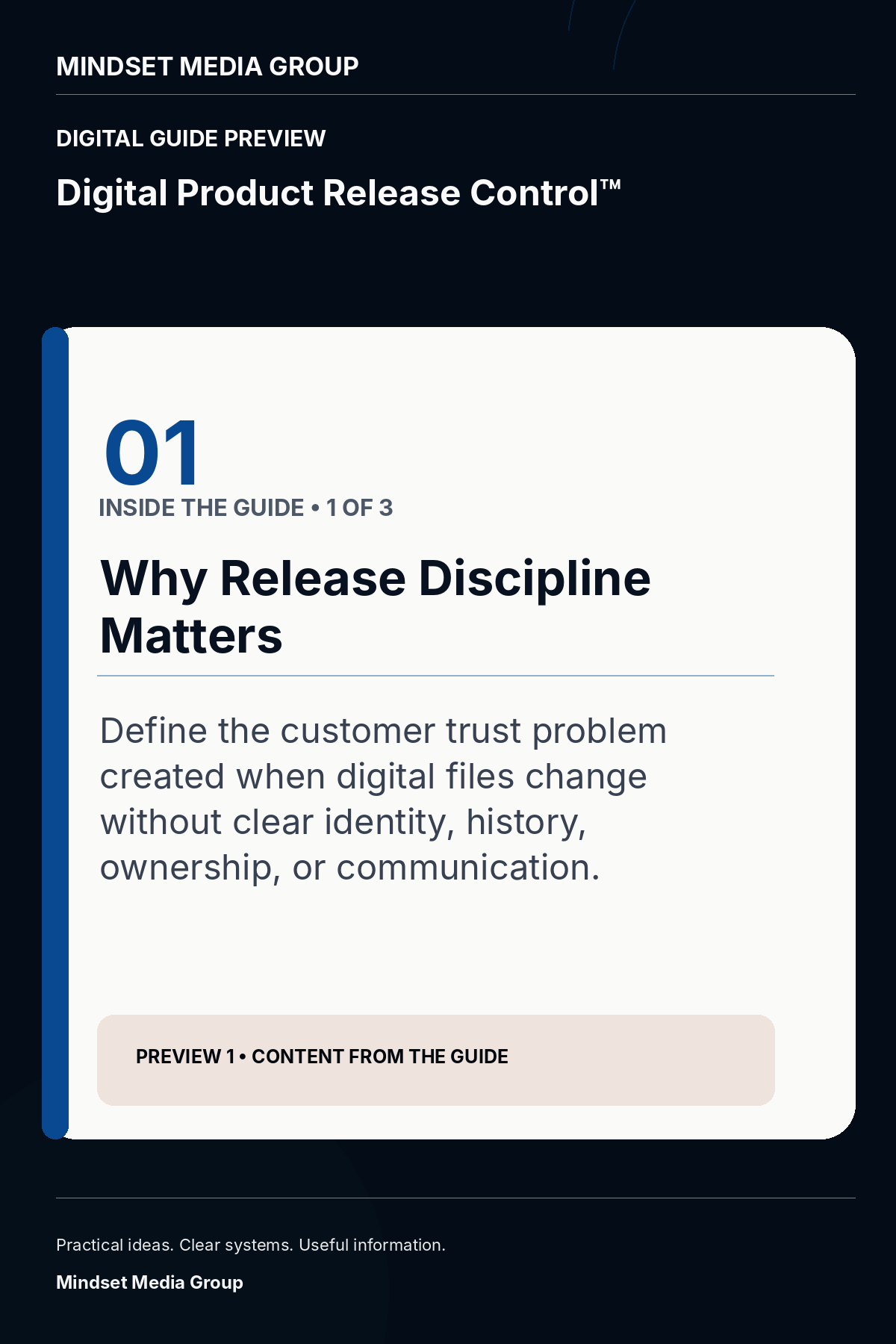 Digital Product Release Control™ — Preview 01 of 3 — content from the guide