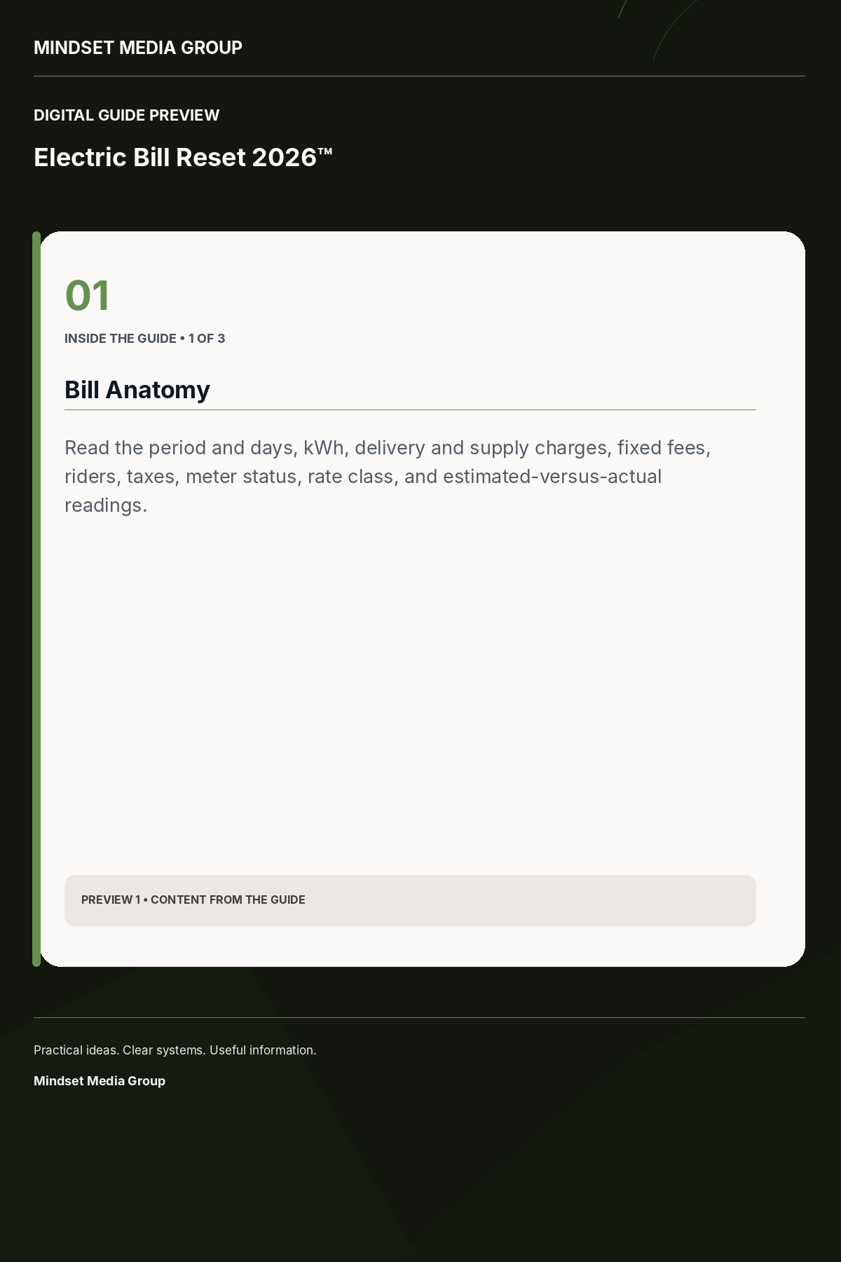 Electric Bill Reset 2026™ — Preview 01 of 3 — content from the guide