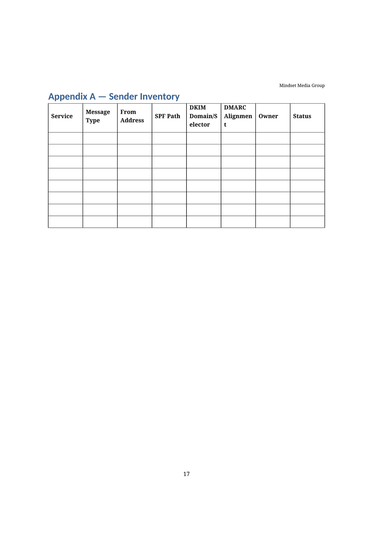 Email Deliverability & Domain Authentication System™ — Preview 03 of 3 — content from the guide