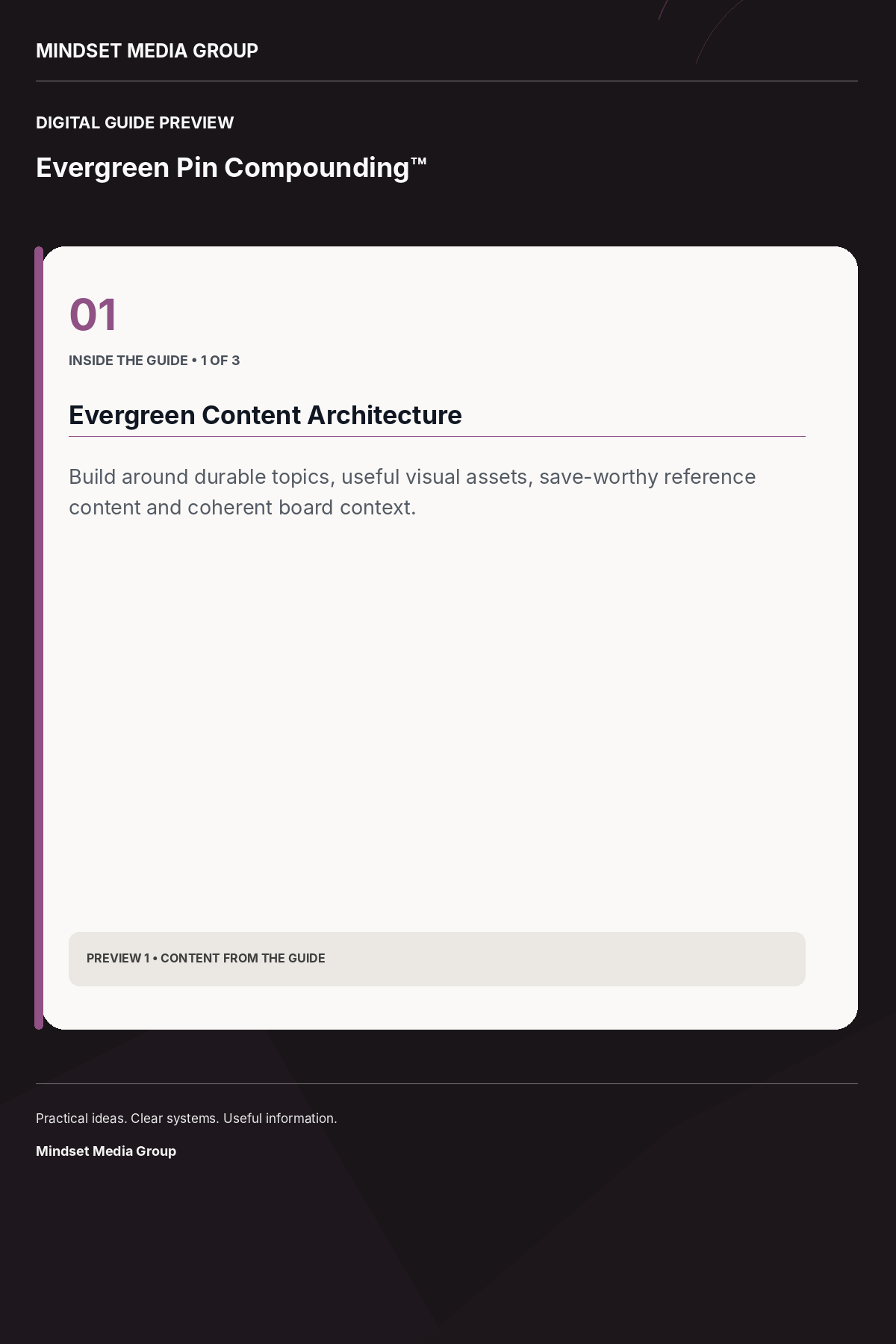 Evergreen Pin Compounding™ — Preview 01 of 3 — content from the guide