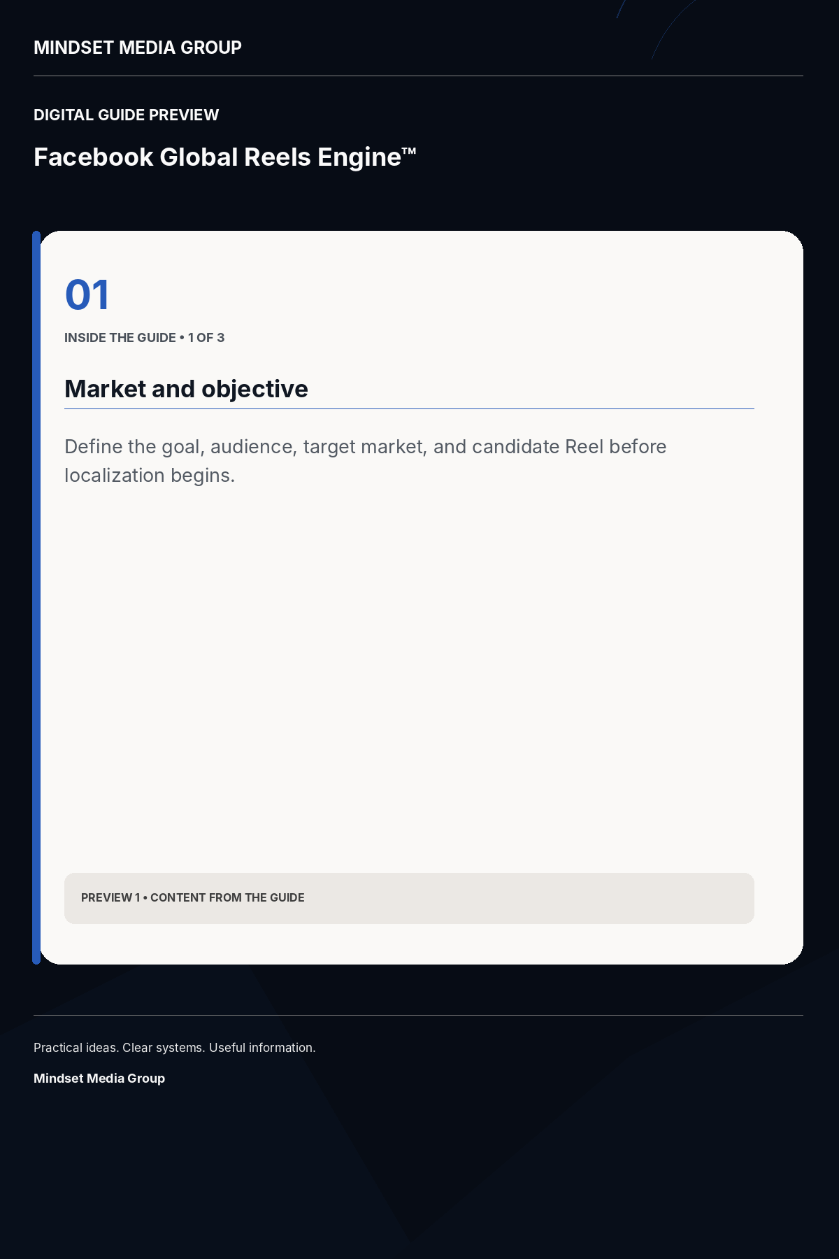 Facebook Global Reels Engine™ — Preview 01 of 3 — content from the guide