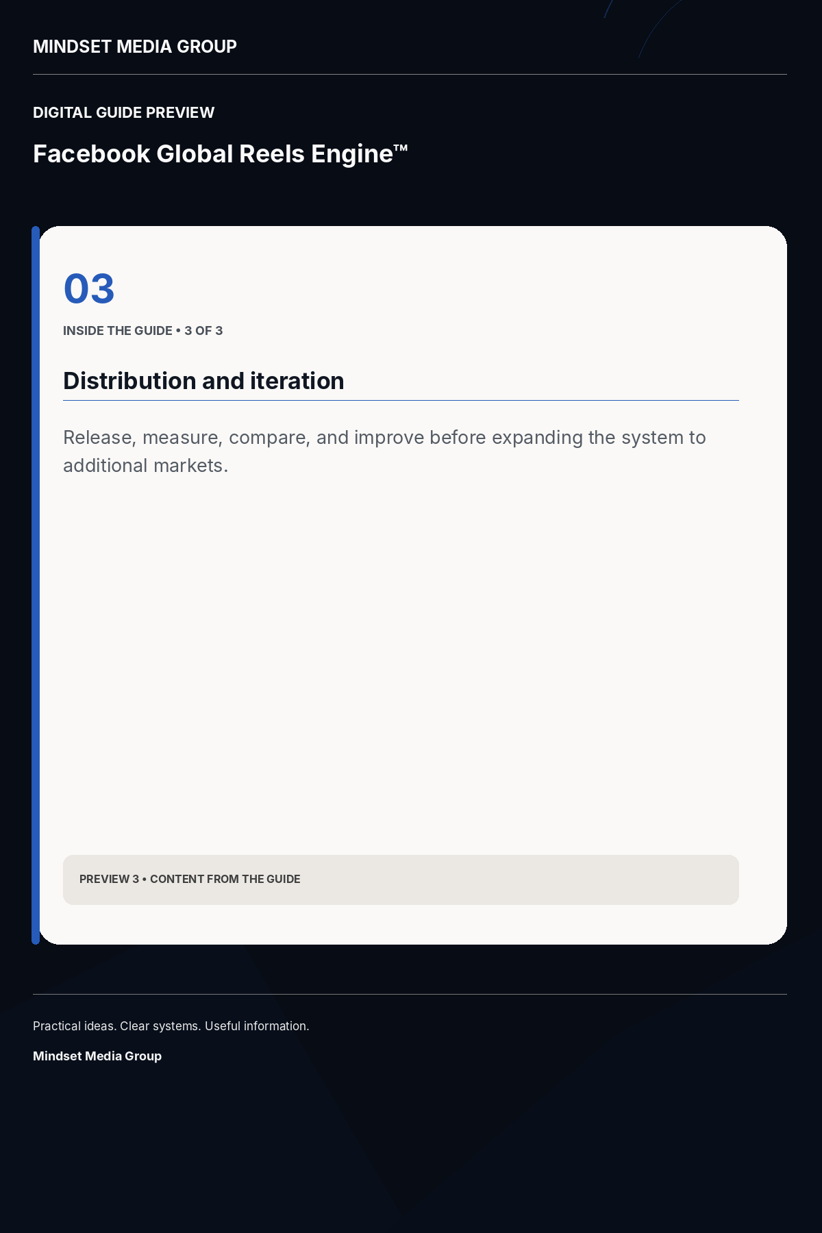 Facebook Global Reels Engine™ — Preview 03 of 3 — content from the guide