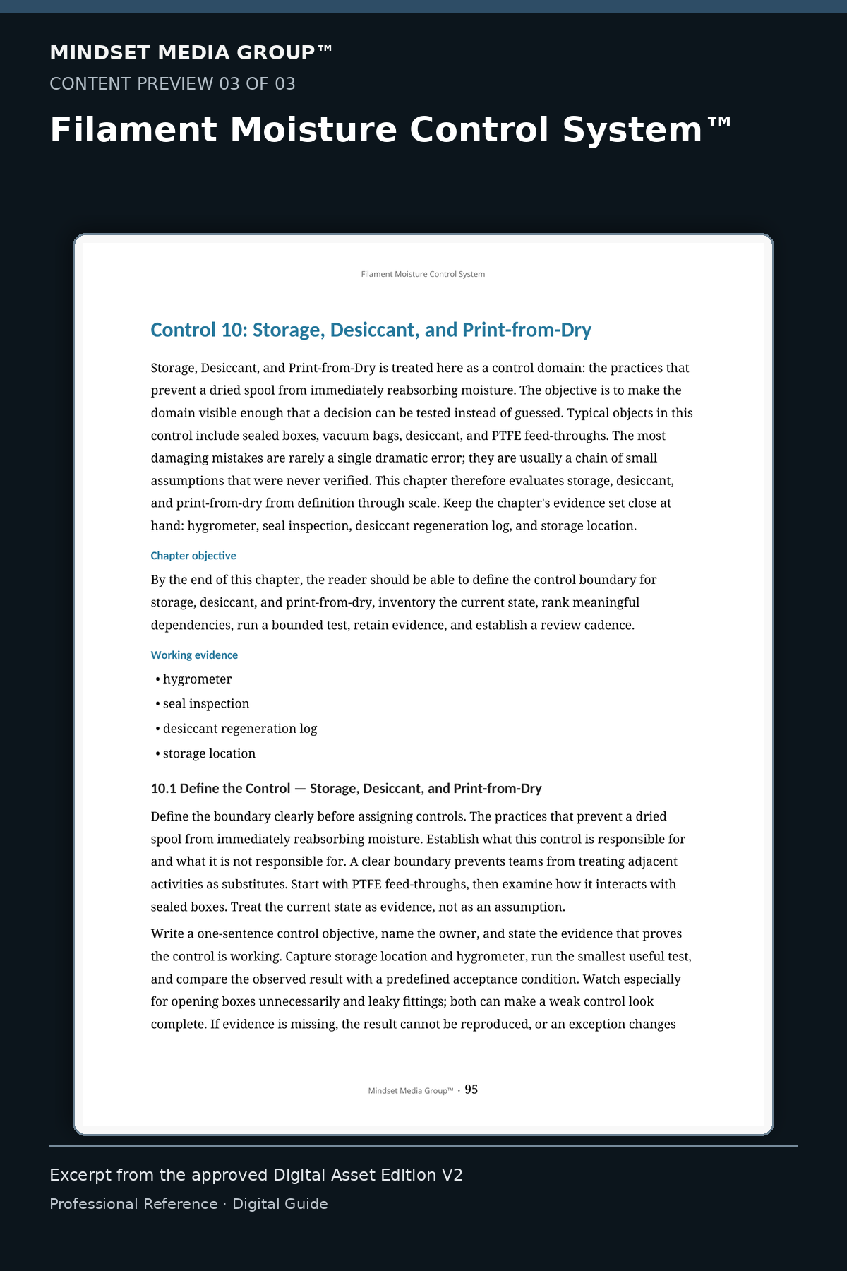 Filament Moisture Control System™ — Preview 03 of 3 — content from the guide