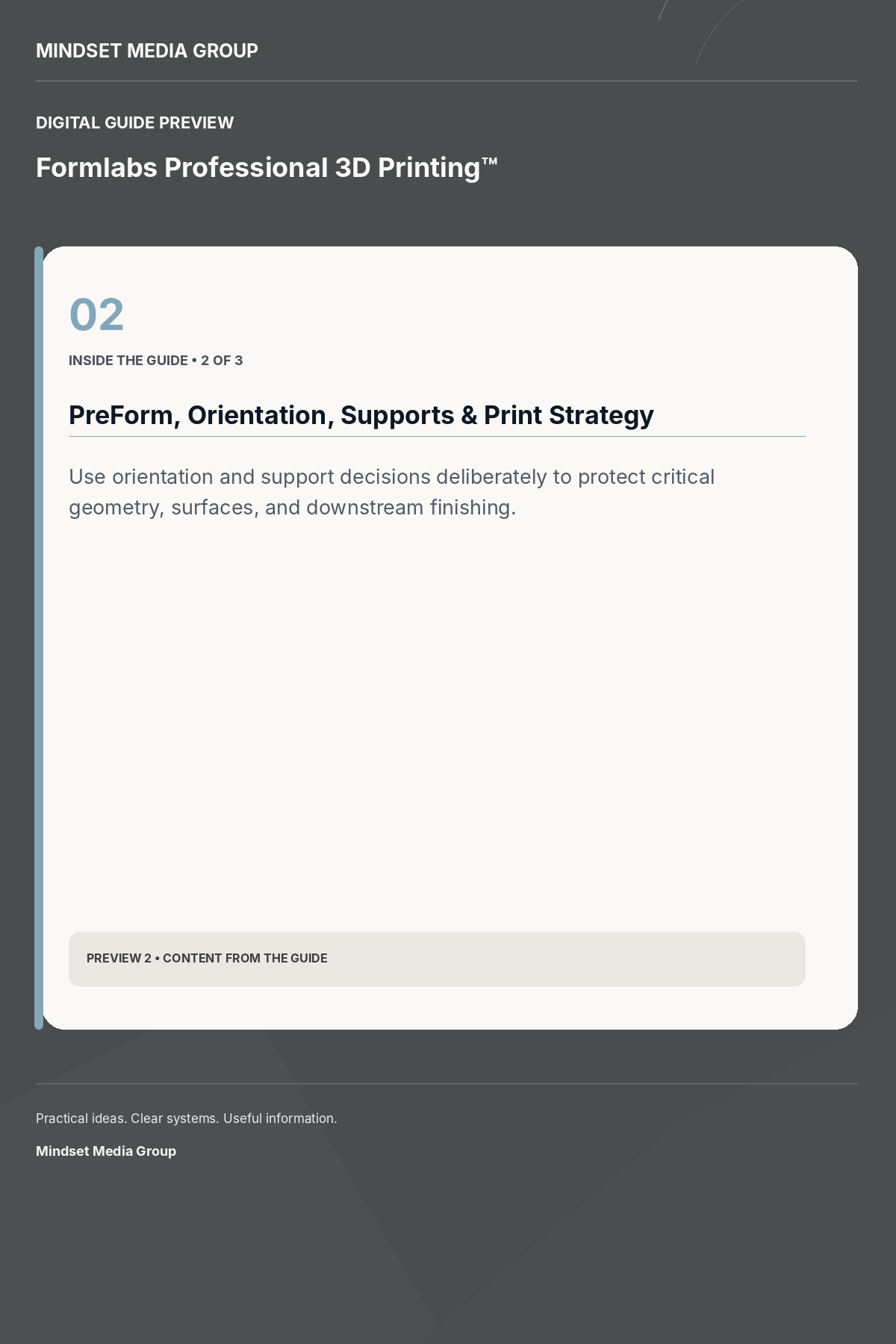 Formlabs Professional 3D Printing™ — Preview 02 of 3 — content from the guide