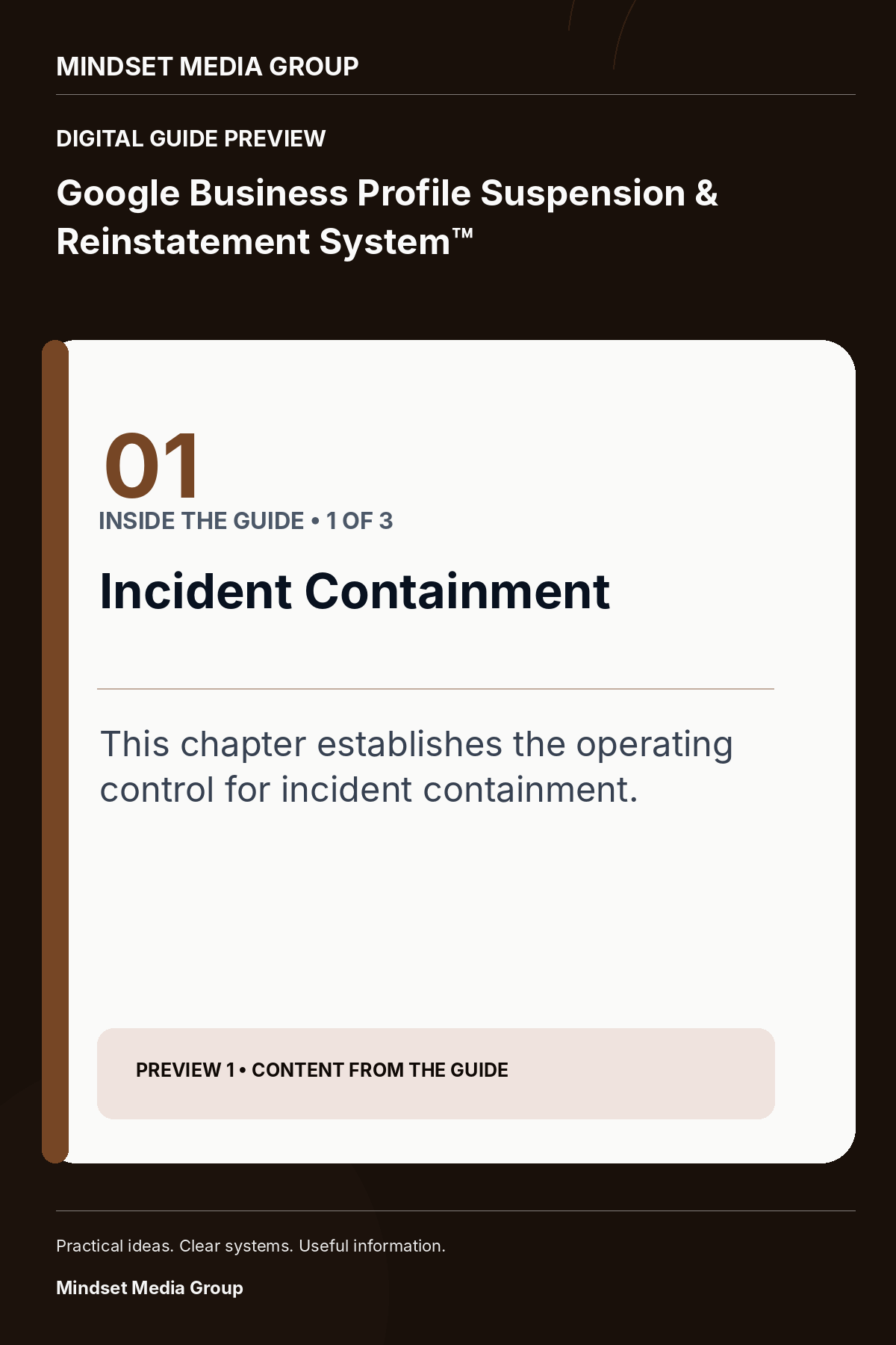 Google Business Profile Suspension & Reinstatement System™ — Preview 01 of 3 — content from the guide