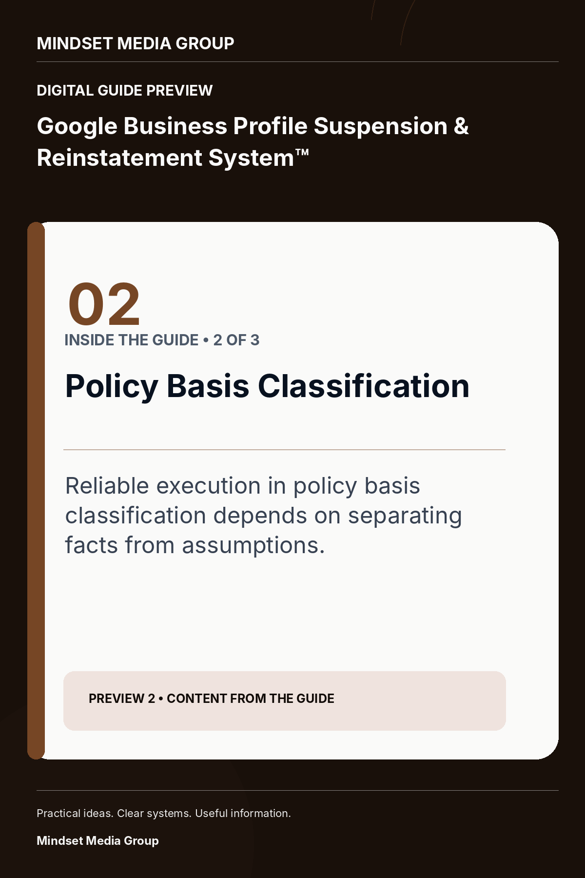 Google Business Profile Suspension & Reinstatement System™ — Preview 02 of 3 — content from the guide