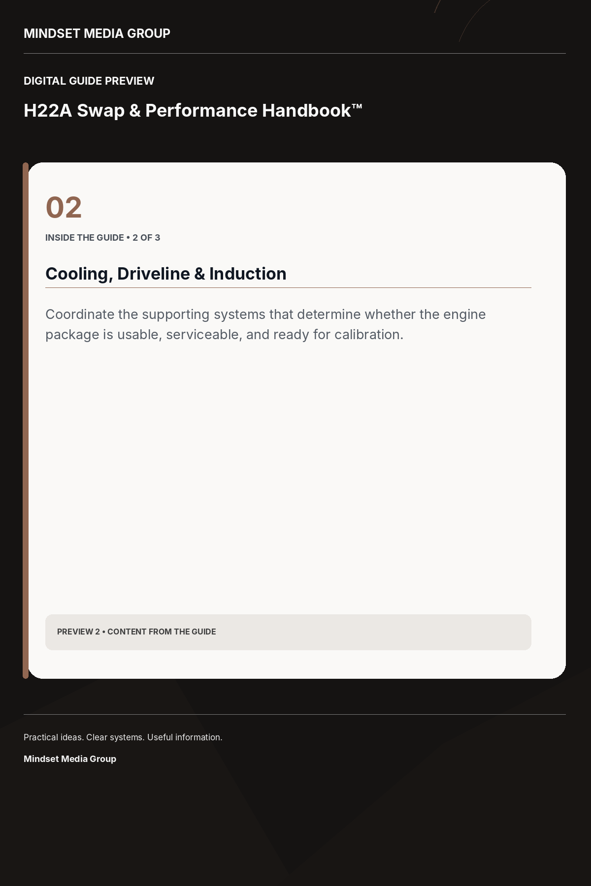 H22A Swap & Performance Handbook™ — Preview 02 of 3 — content from the guide
