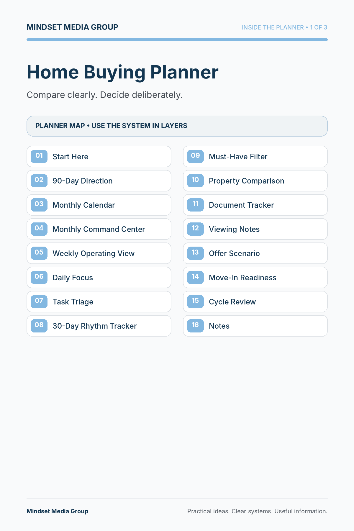 Home Buying Planner — Preview 01 of 3 — content from the guide