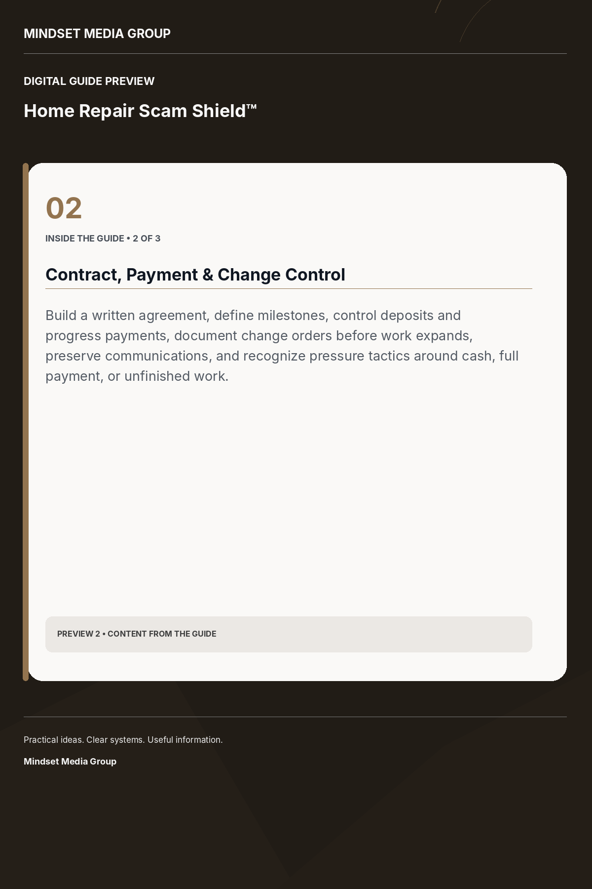 Home Repair Scam Shield™ — Preview 02 of 3 — content from the guide