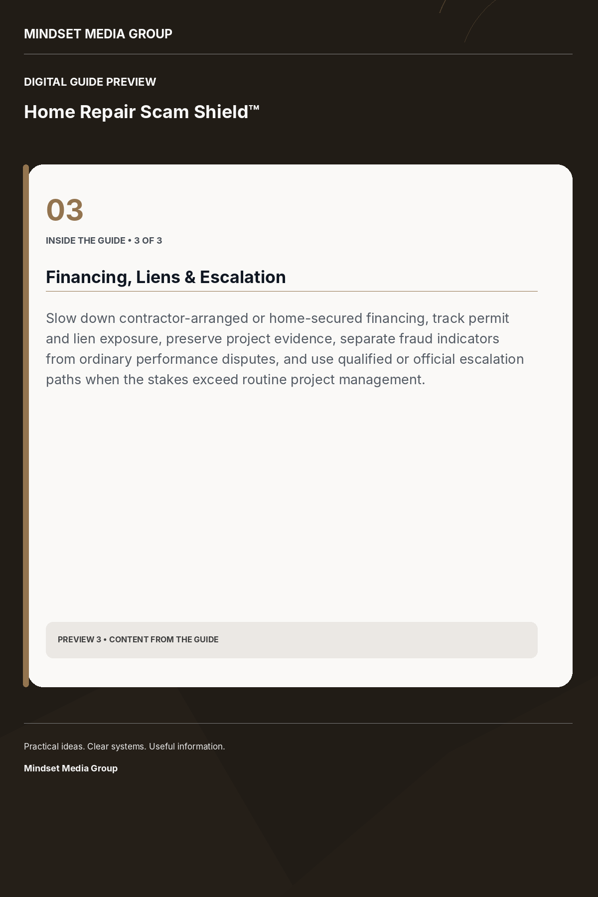 Home Repair Scam Shield™ — Preview 03 of 3 — content from the guide
