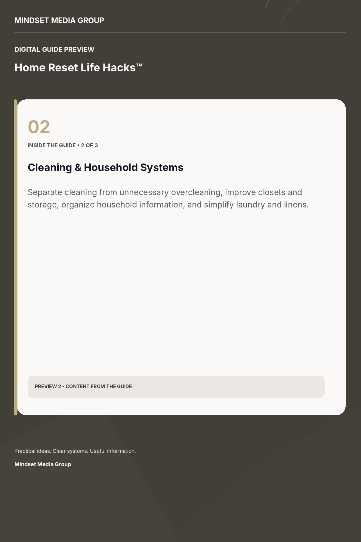 Home Reset Life Hacks™ — Preview 02 of 3 — content from the guide