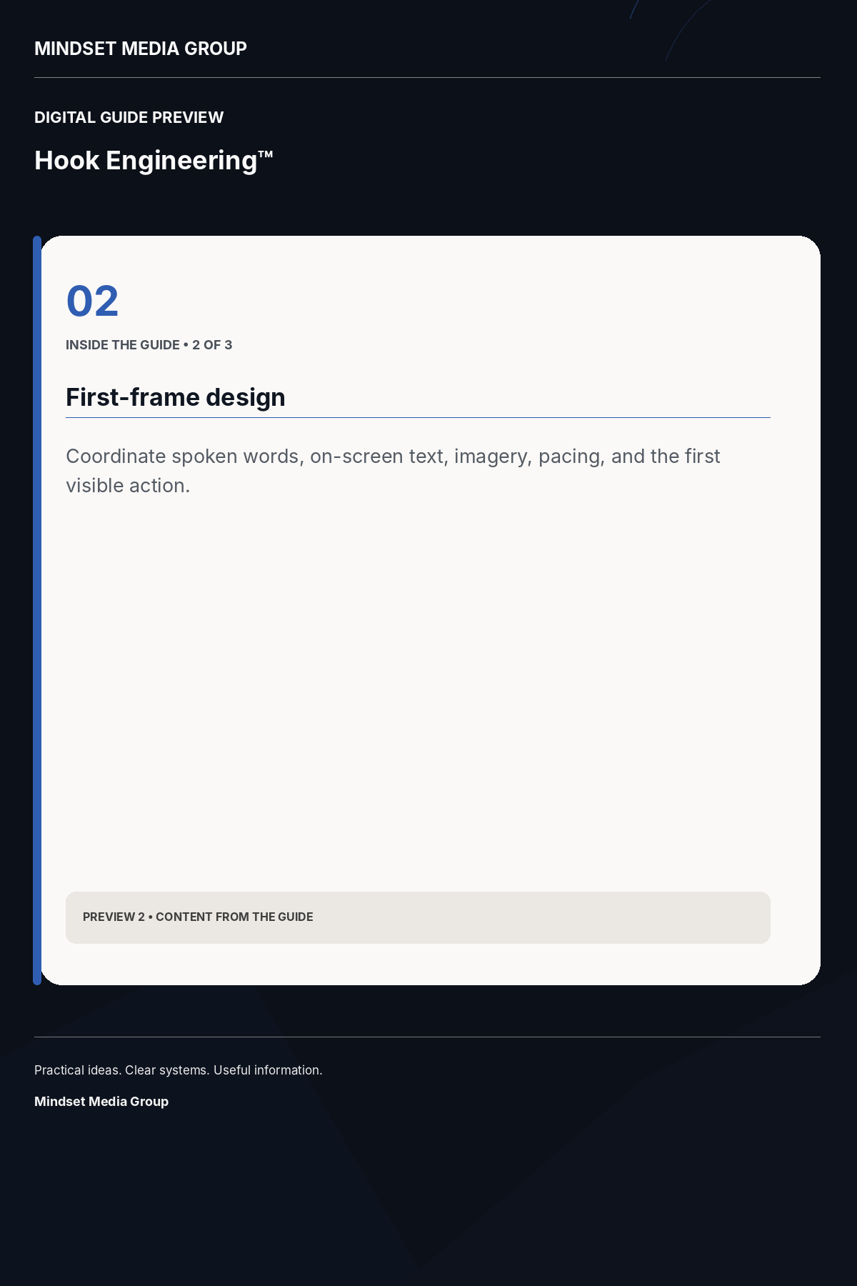 Hook Engineering™ — Preview 02 of 3 — content from the guide