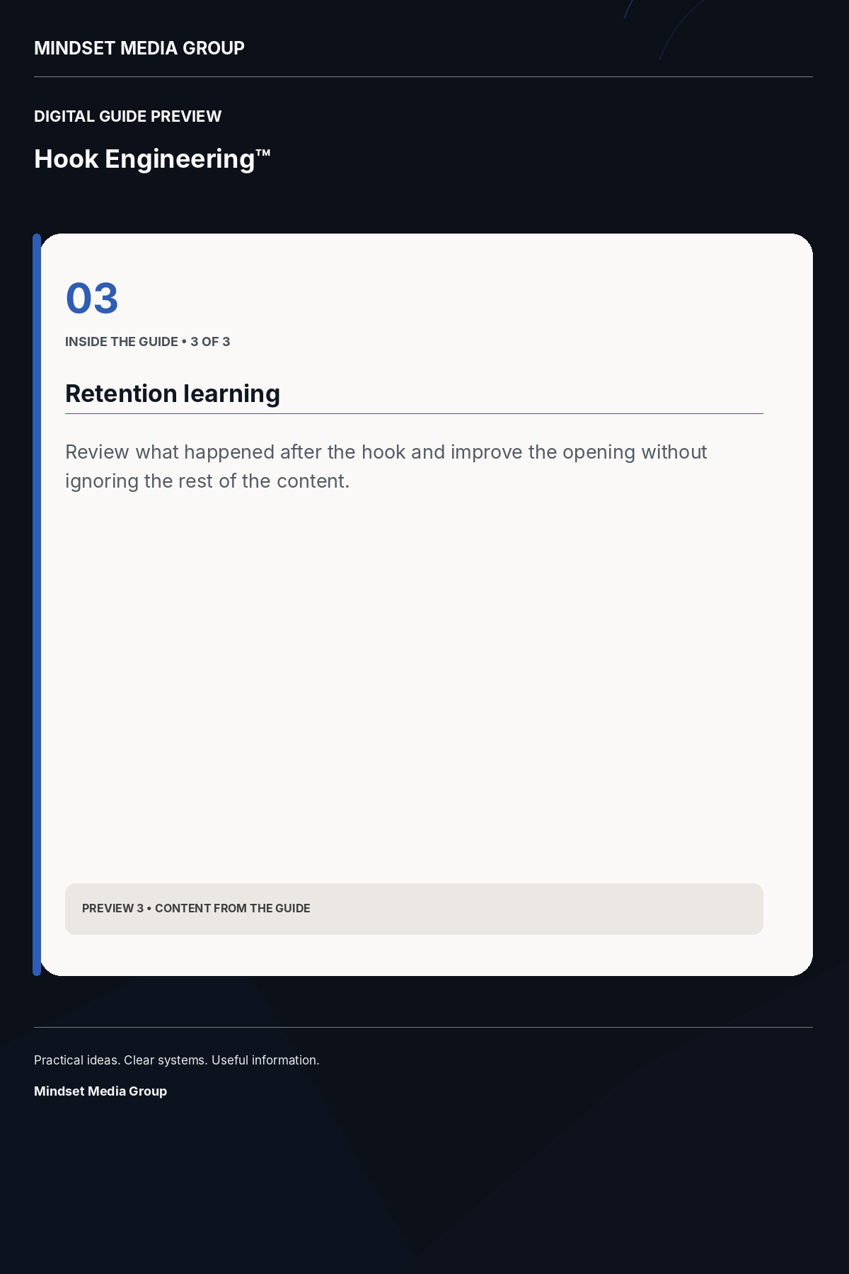 Hook Engineering™ — Preview 03 of 3 — content from the guide