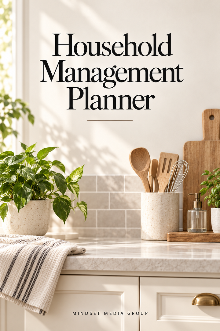 Household Management Planner cover — Mindset Media Group