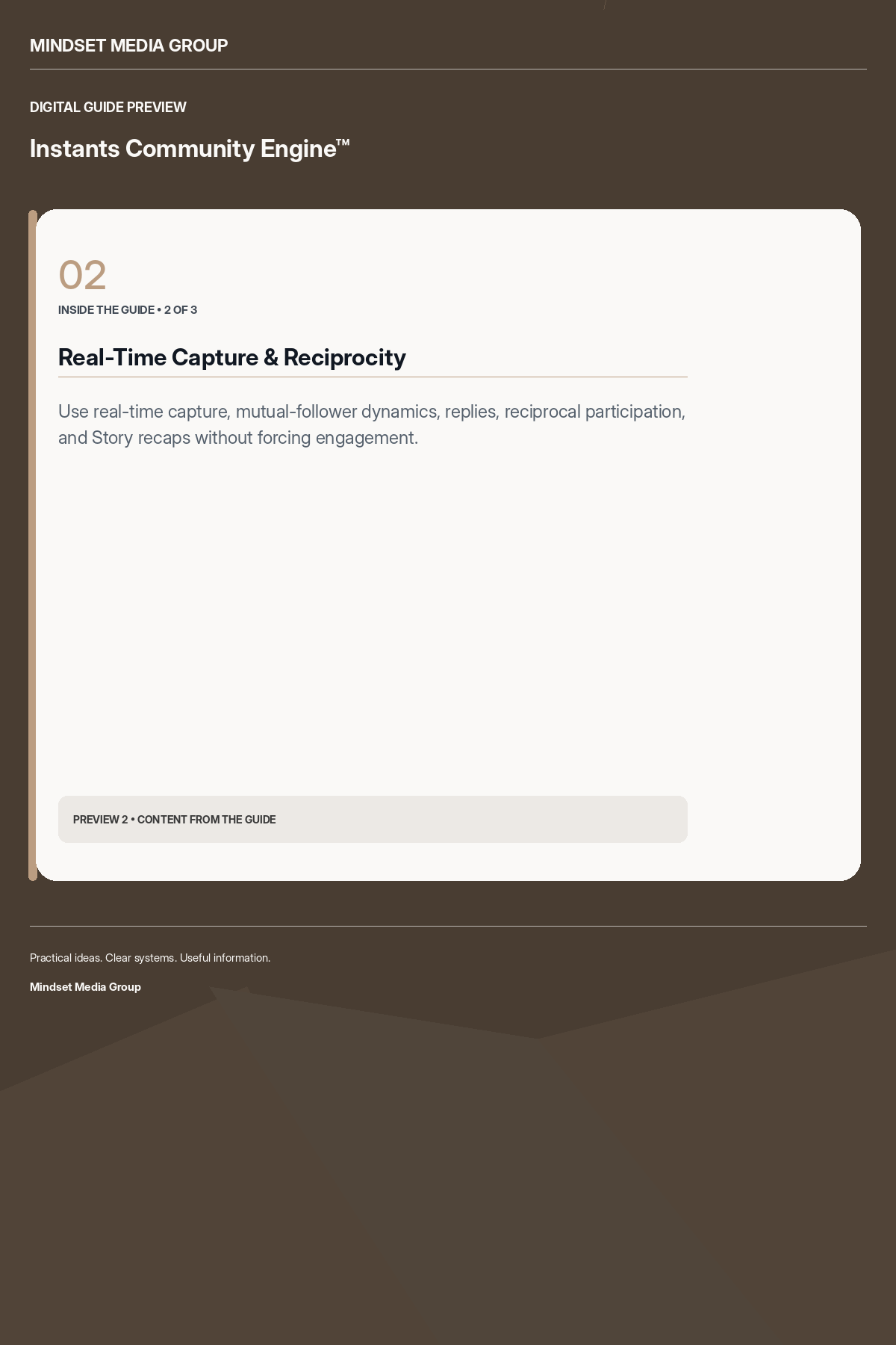 Instants Community Engine™ — Preview 02 of 3 — content from the guide