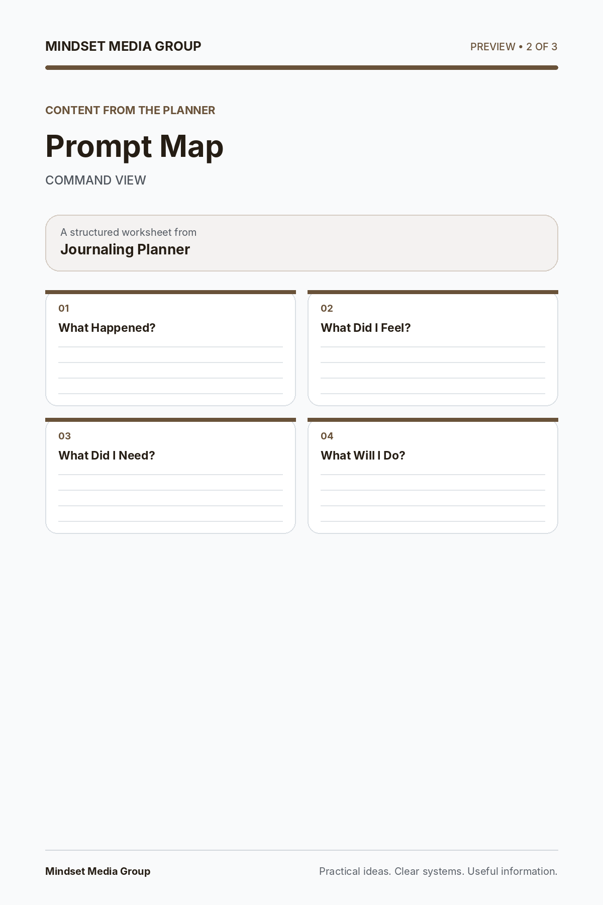 Journaling Planner — Preview 02 of 3 — content from the guide