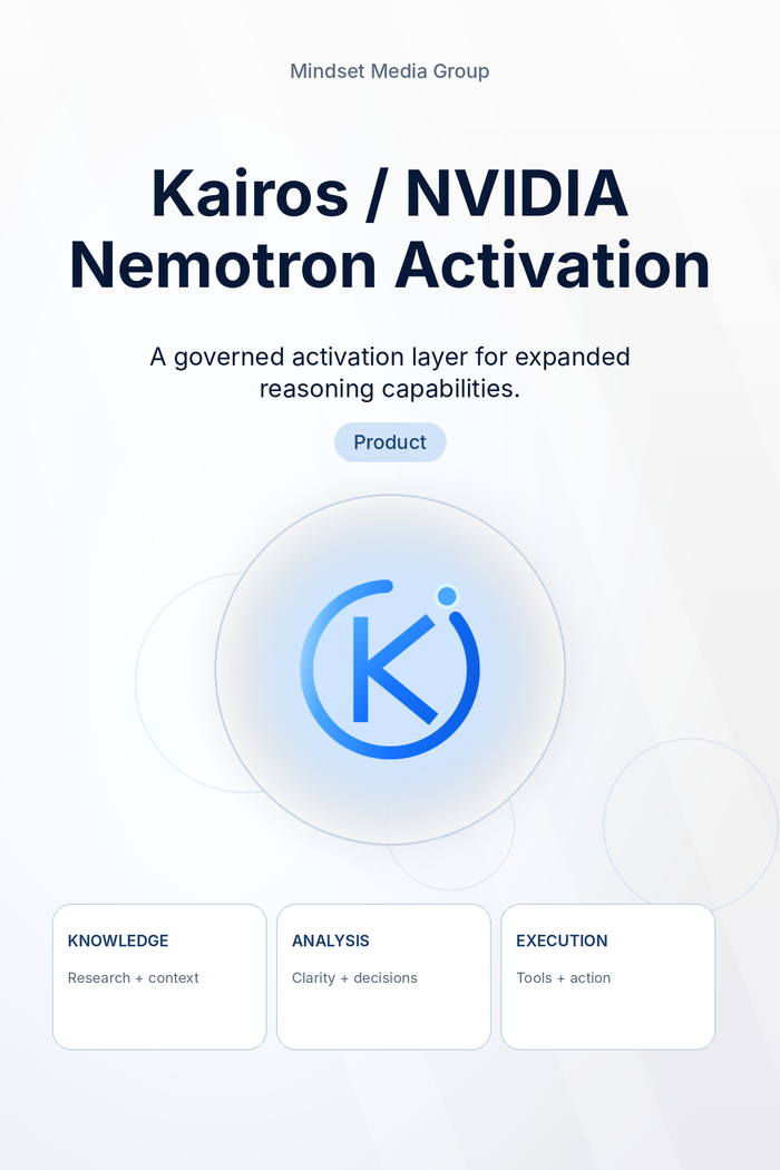 Kairos/NVIDIA Nemotron Activation — official 2026 product cover