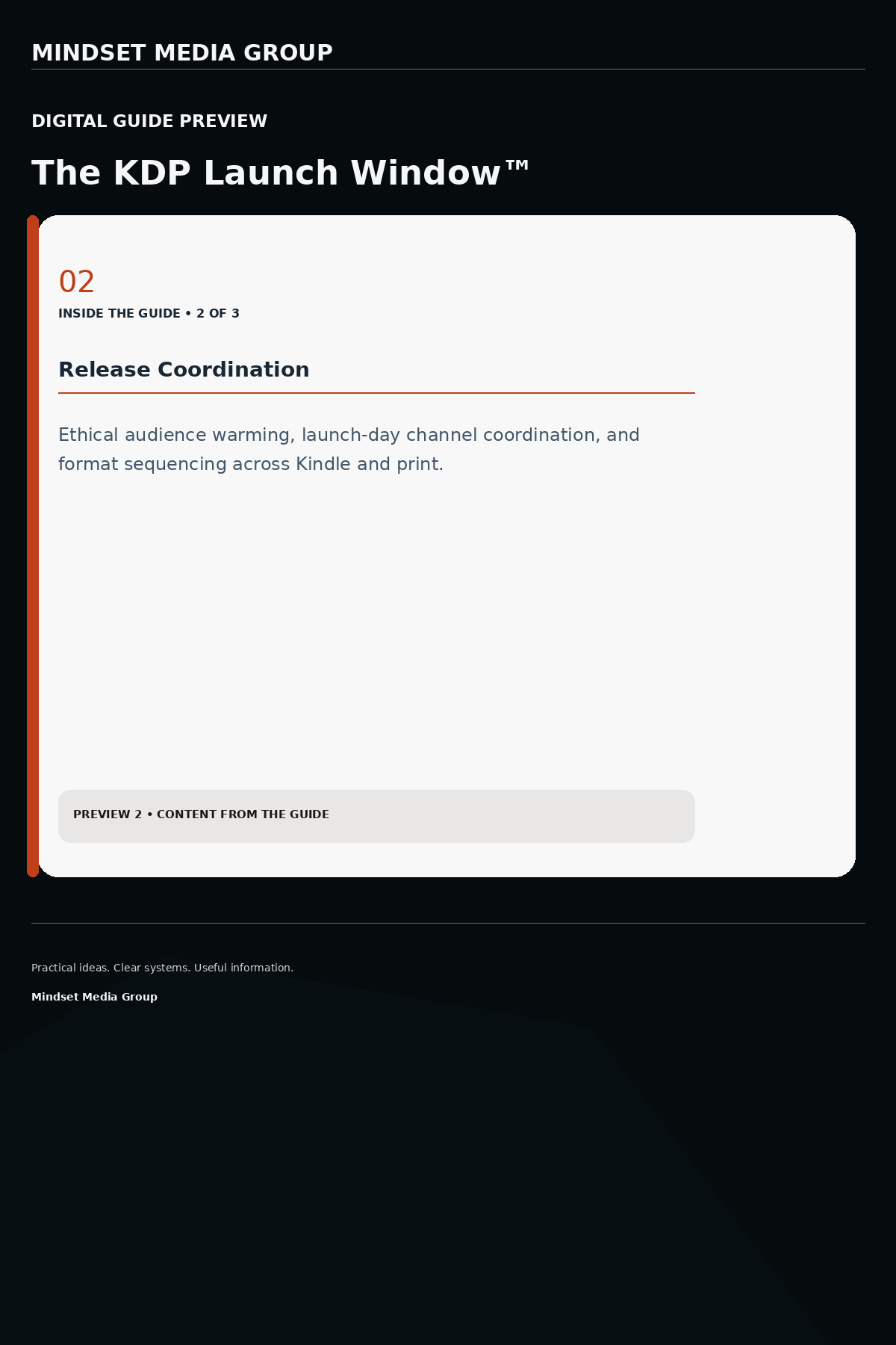 The KDP Launch Window™ — Preview 02 of 3 — content from the guide