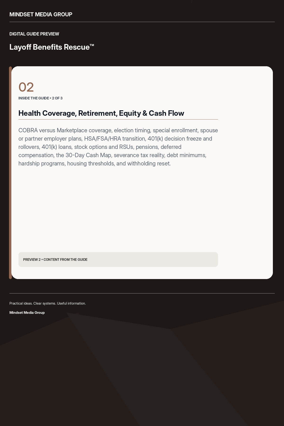 Layoff Benefits Rescue™ — Preview 02 of 3 — content from the guide