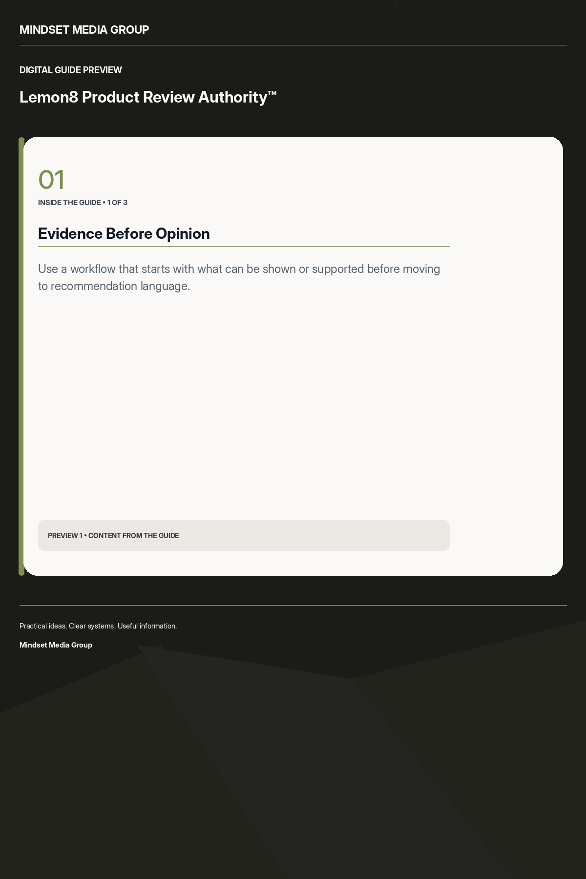 Lemon8 Product Review Authority™ — Preview 01 of 3 — content from the guide