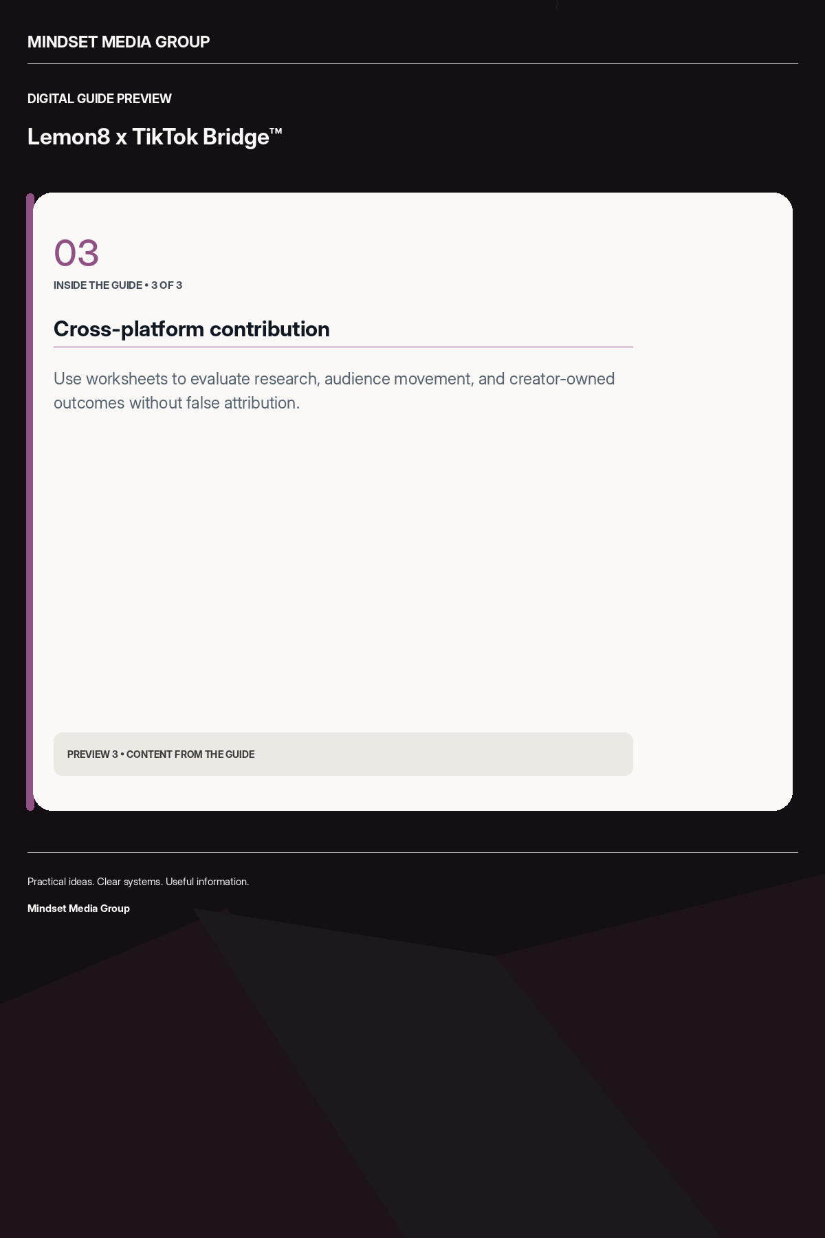 Lemon8 x TikTok Bridge™ — Preview 03 of 3 — content from the guide