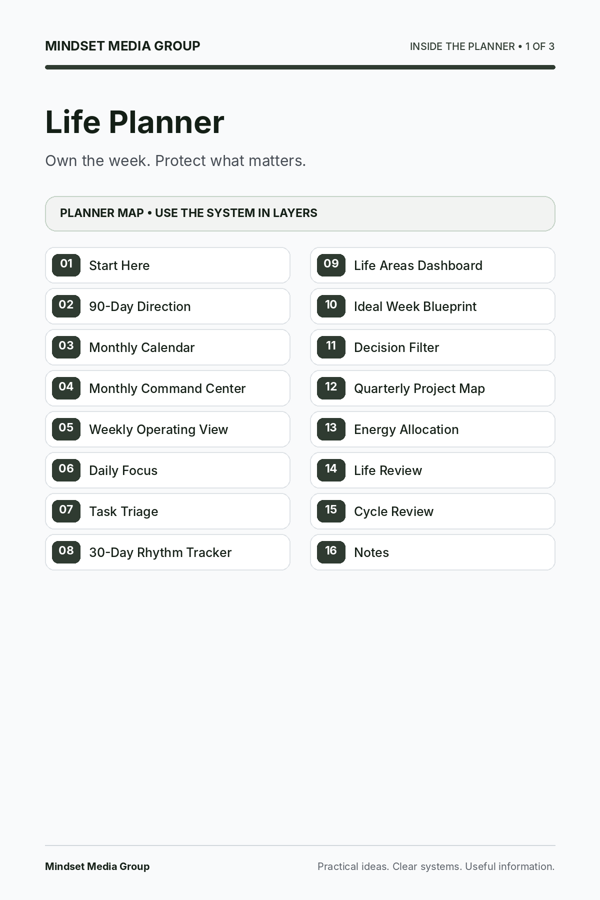 Life Planner — Preview 01 of 3 — content from the guide