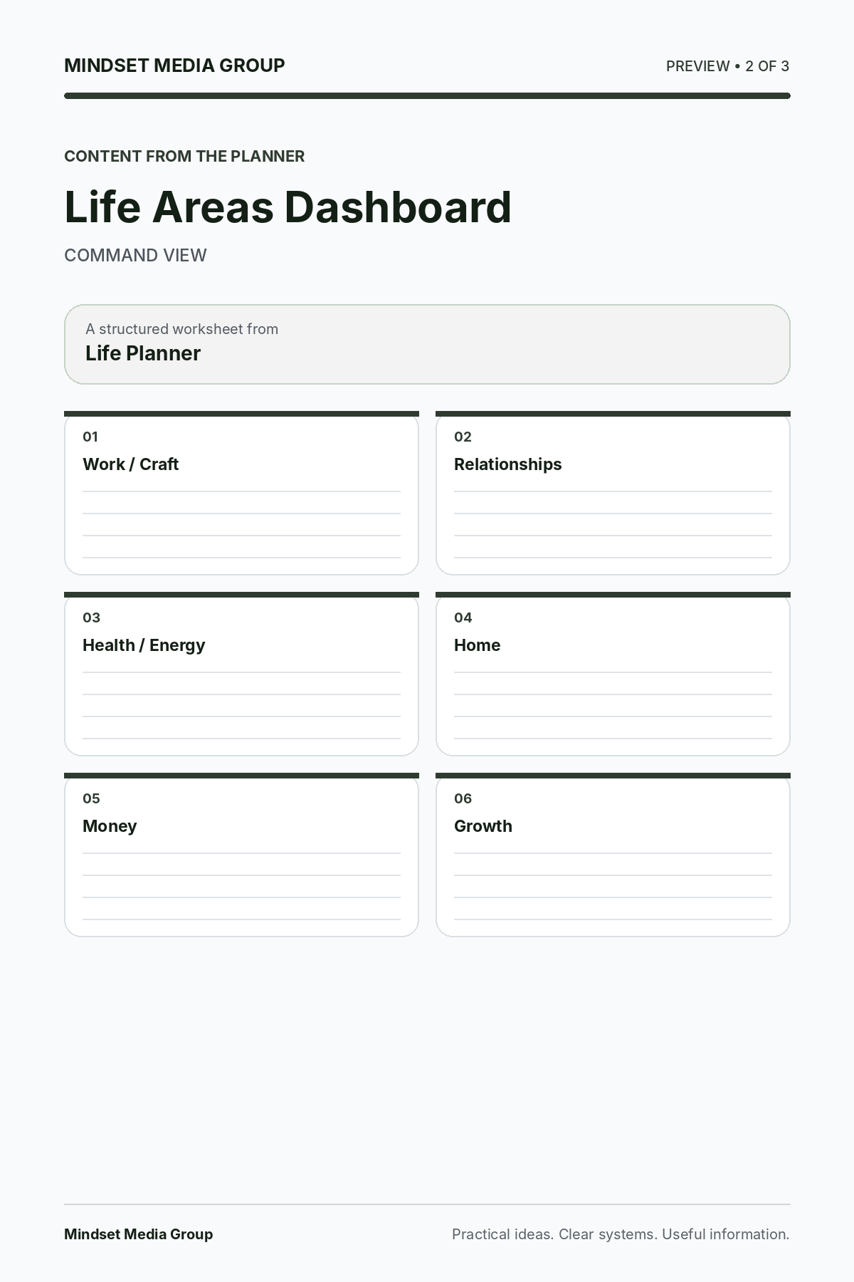 Life Planner — Preview 02 of 3 — content from the guide