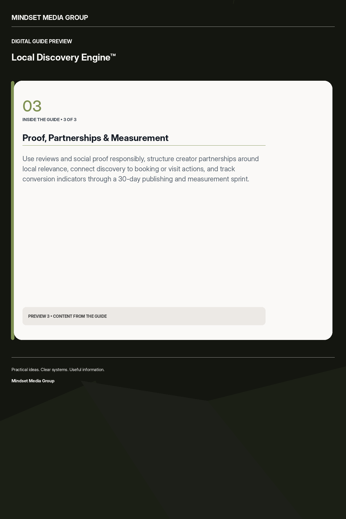 Local Discovery Engine™ — Preview 03 of 3 — content from the guide