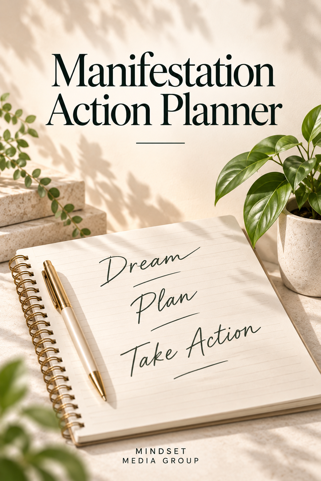 Manifestation Action Planner cover — Mindset Media Group