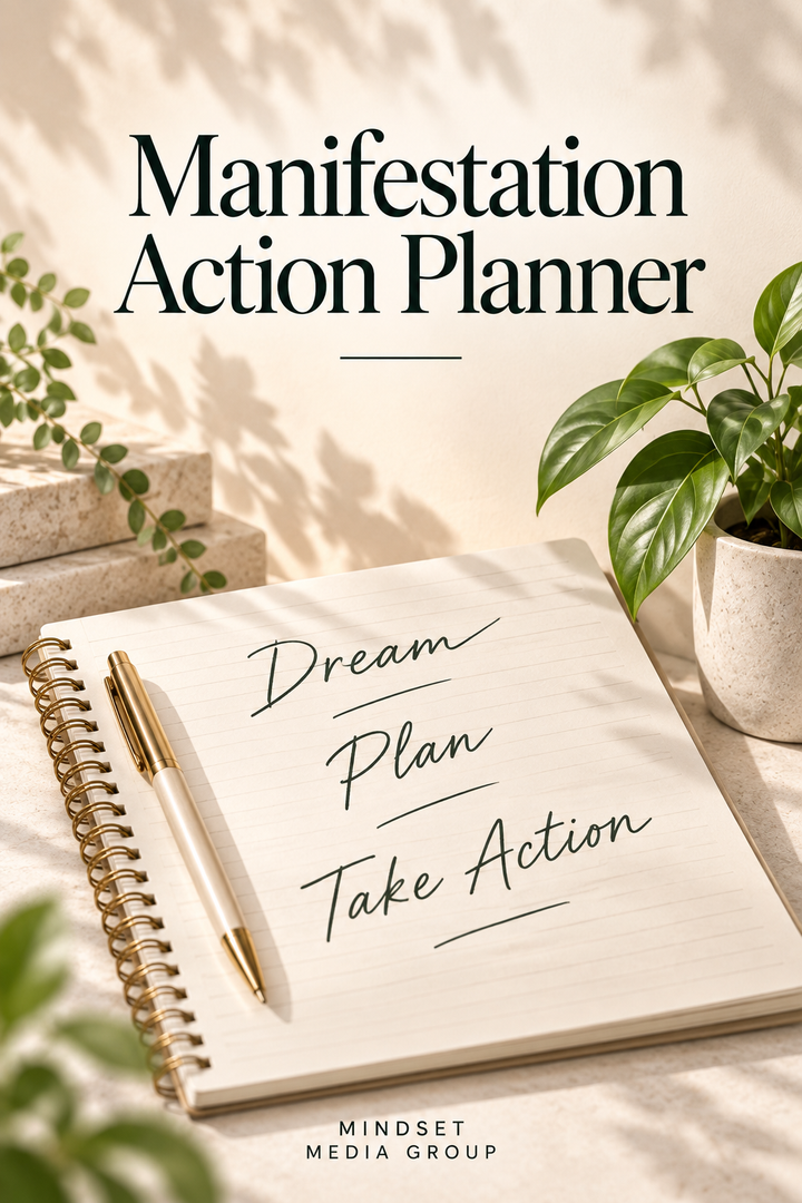 Manifestation Action Planner cover — Mindset Media Group