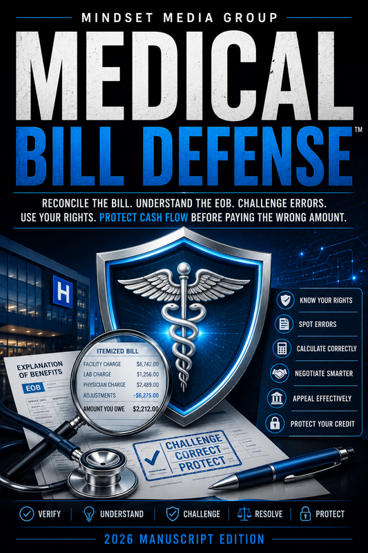 Medical Bill Defense™ — approved 2:3 portrait cover by Mindset Media Group