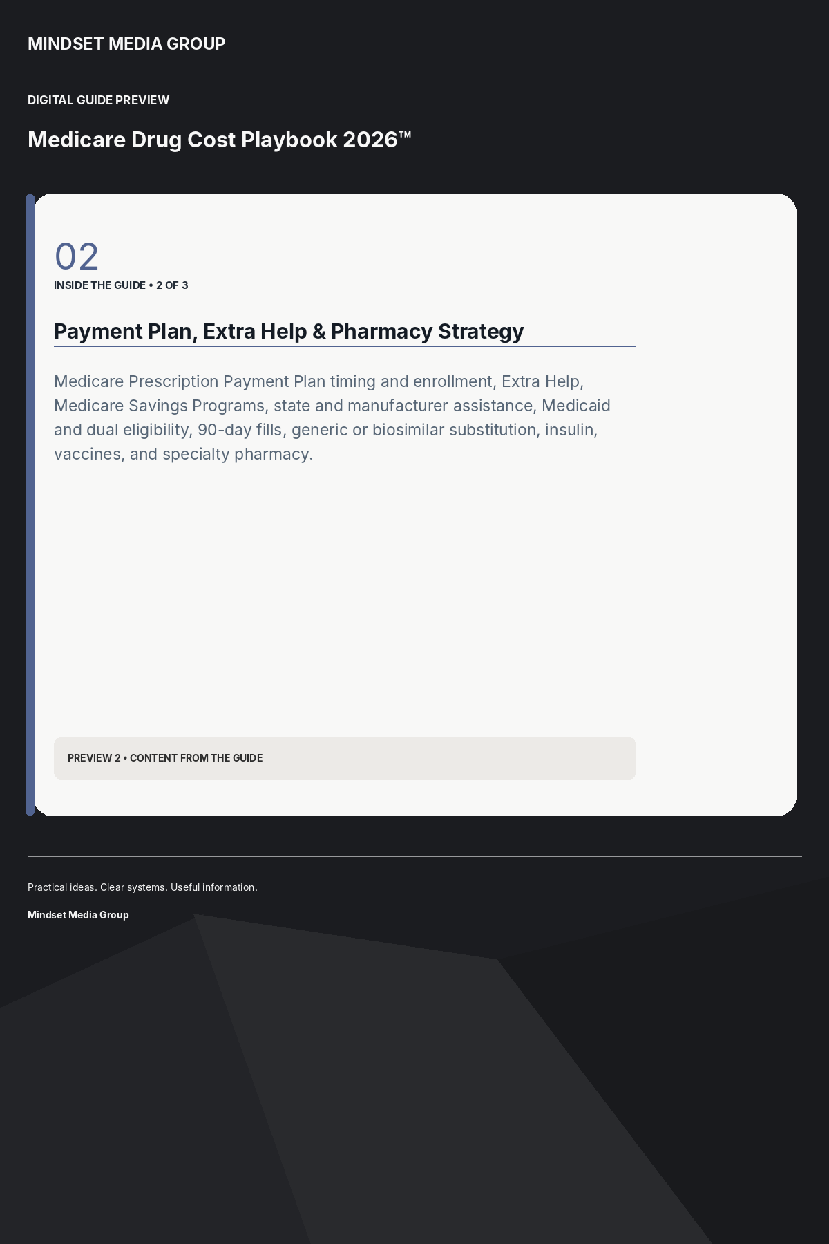 Medicare Drug Cost Playbook 2026™ — Preview 02 of 3 — content from the guide