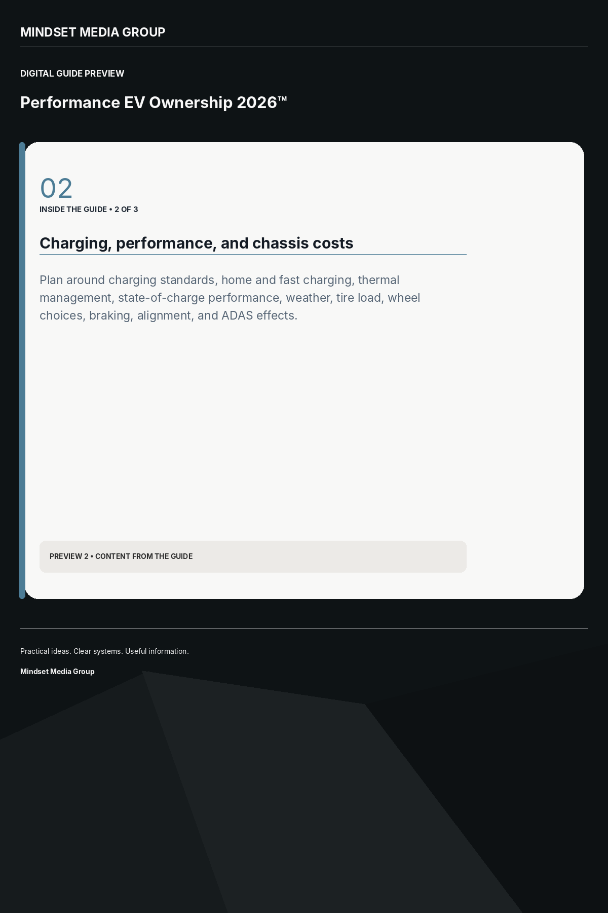 Performance EV Ownership 2026™ — Preview 02 of 3 — content from the guide