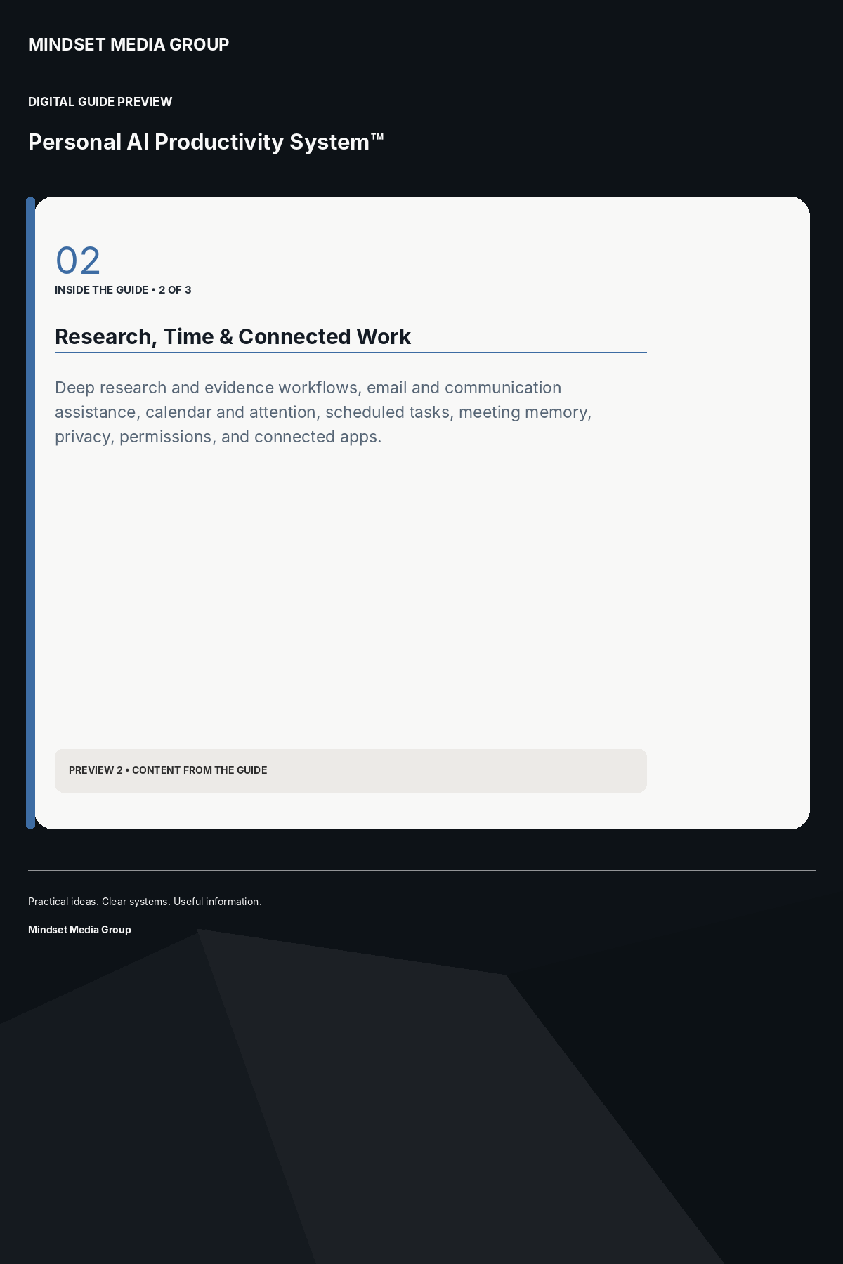 Personal AI Productivity System™ — Preview 02 of 3 — content from the guide