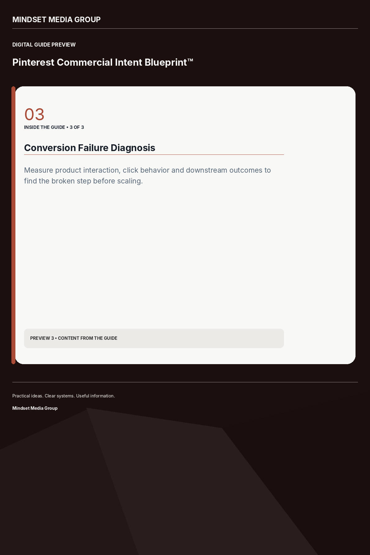 Pinterest Commercial Intent Blueprint™ — Preview 03 of 3 — content from the guide