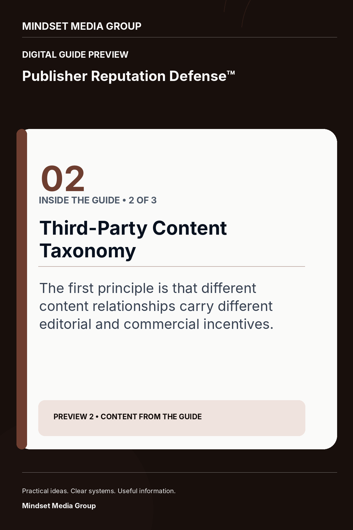 Publisher Reputation Defense™ — Preview 02 of 3 — content from the guide