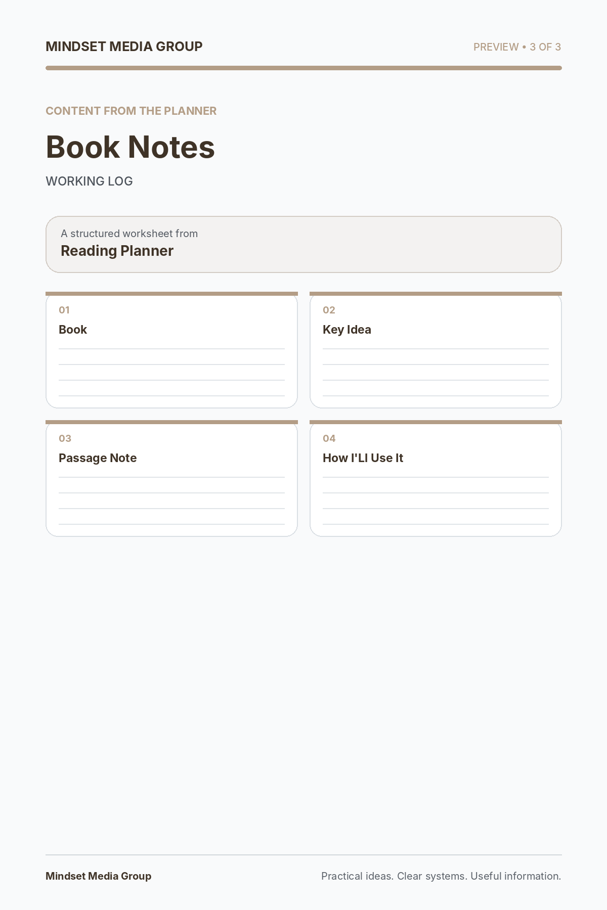 Reading Planner — Preview 03 of 3 — content from the guide