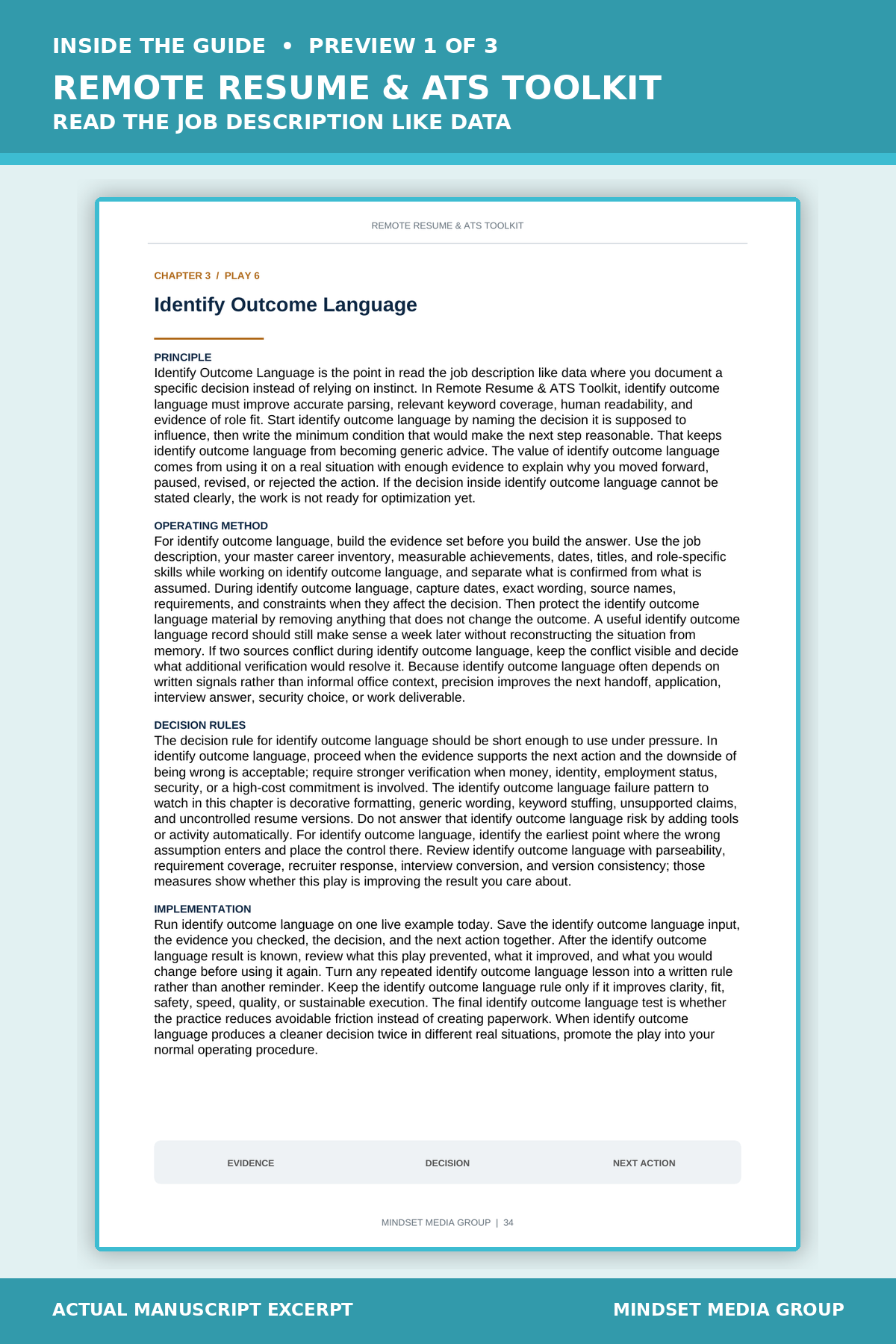 Remote Resume & ATS Toolkit™ — Preview 01 of 3 — content from the guide
