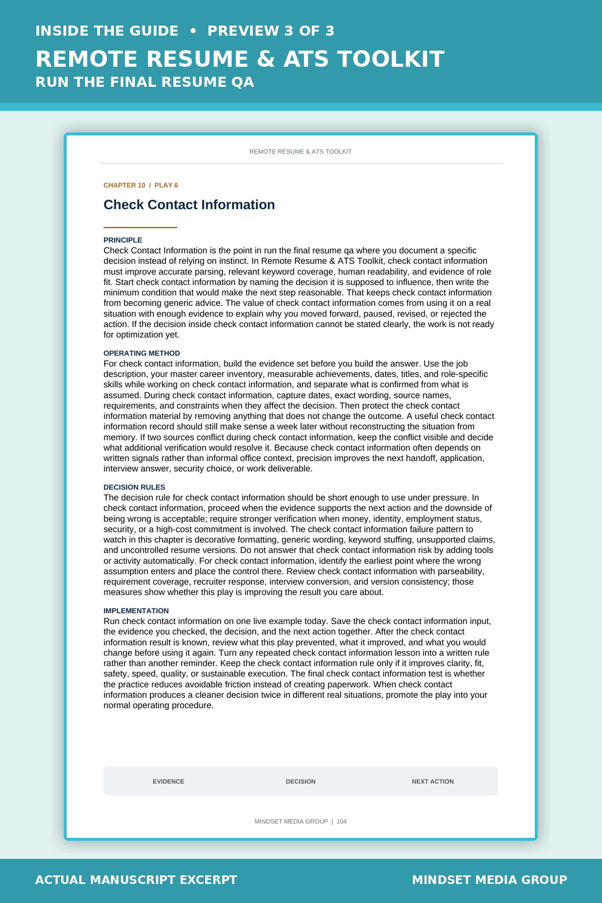 Remote Resume & ATS Toolkit™ — Preview 03 of 3 — content from the guide