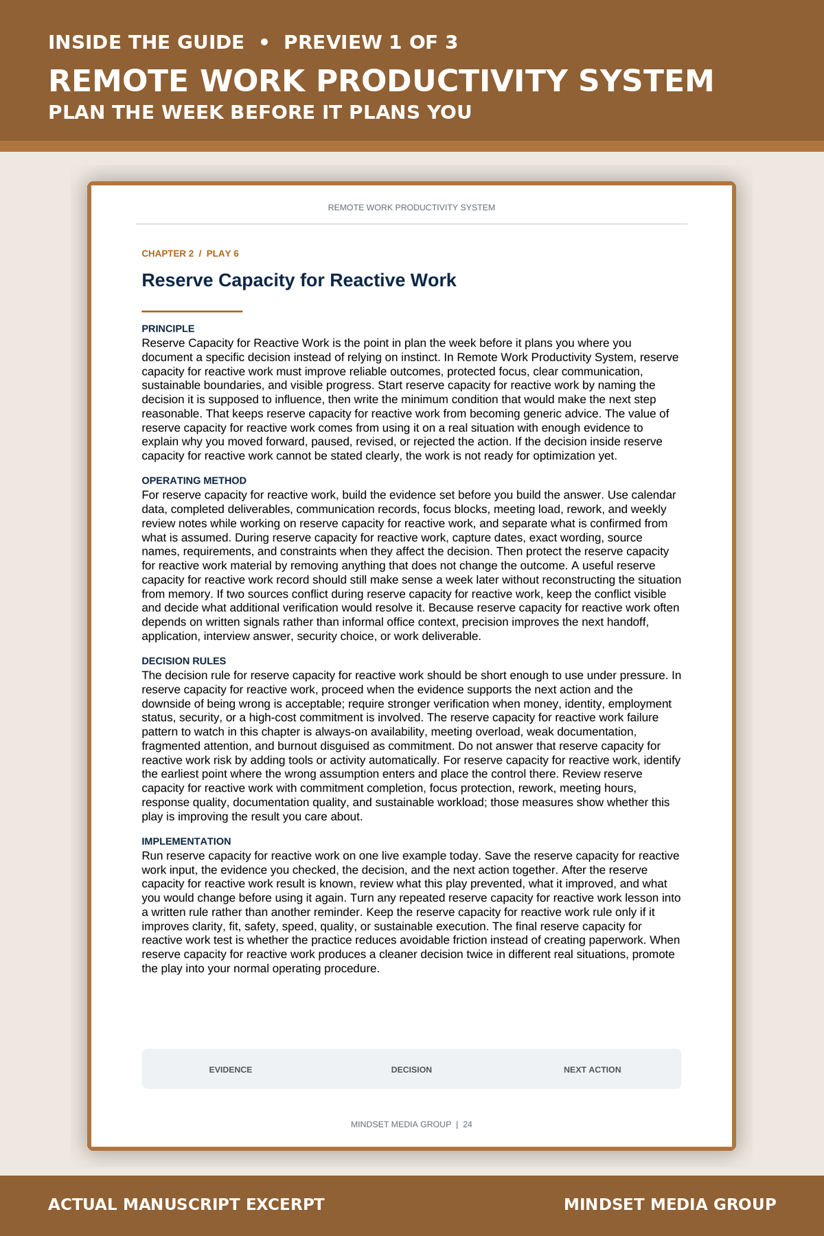 Remote Work Productivity System™ — Preview 01 of 3 — content from the guide