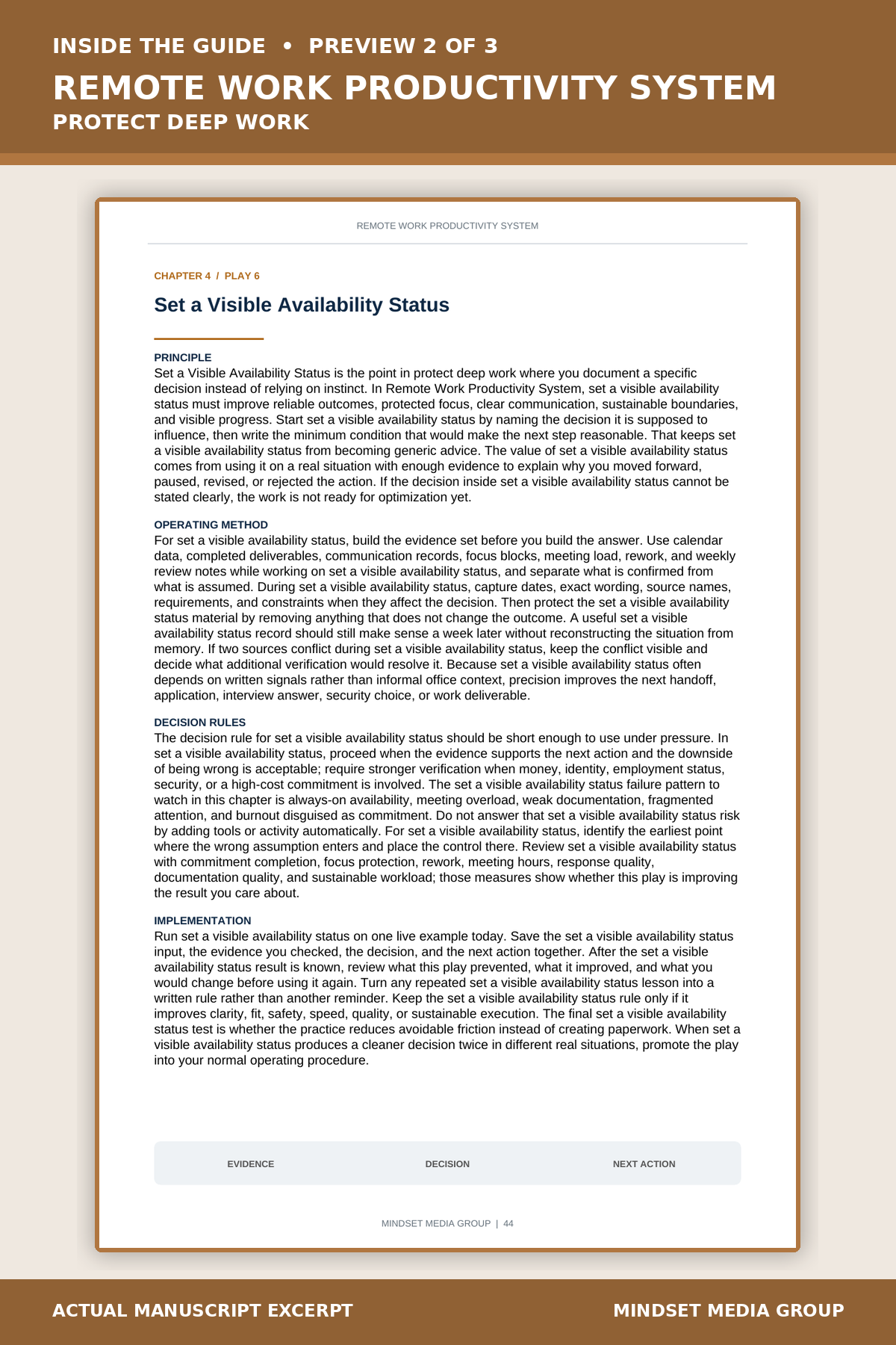 Remote Work Productivity System™ — Preview 02 of 3 — content from the guide