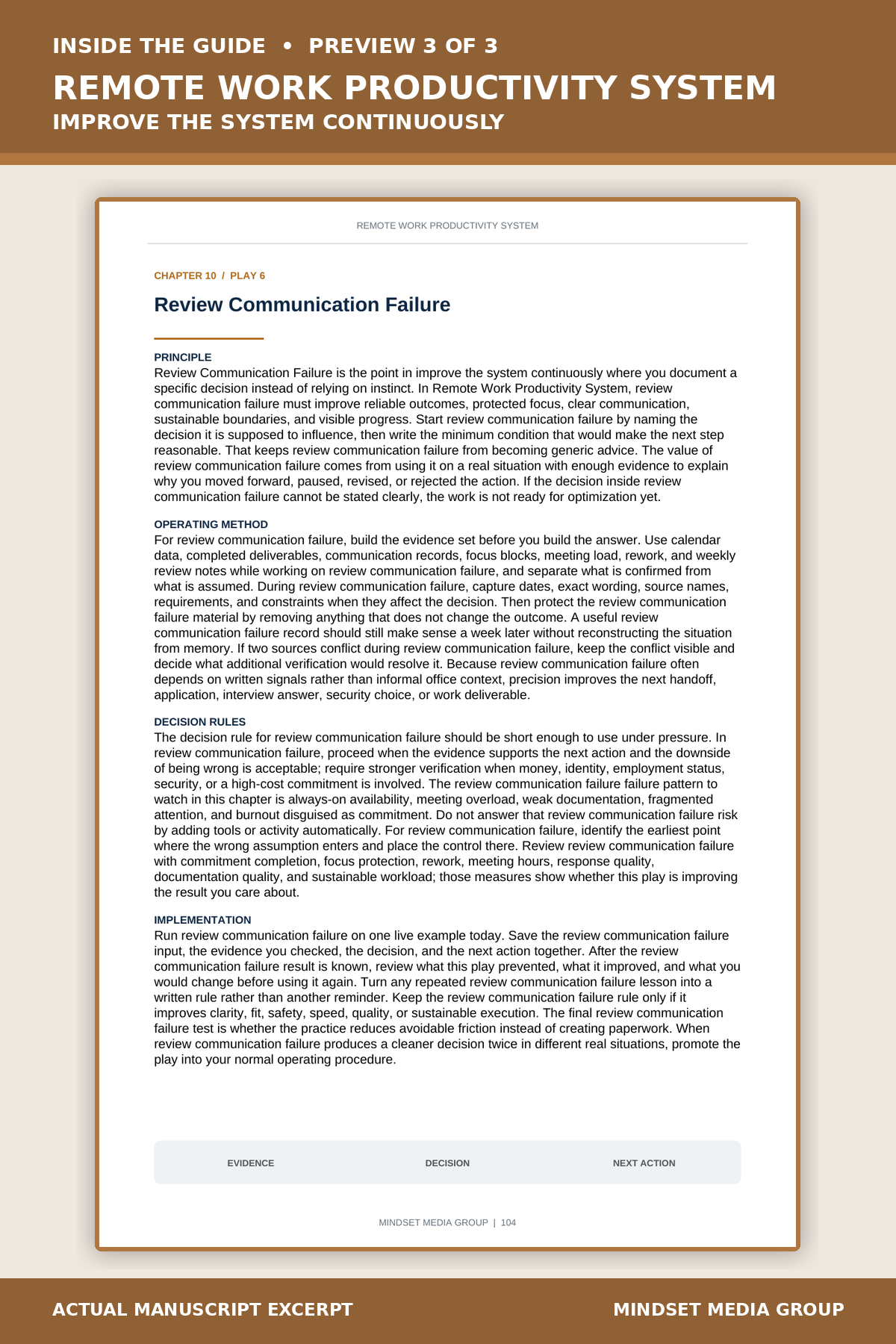 Remote Work Productivity System™ — Preview 03 of 3 — content from the guide