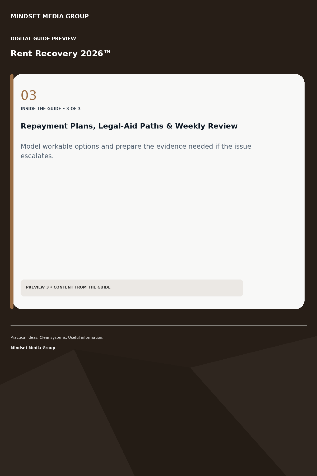 Rent Recovery 2026™ — Preview 03 of 3 — content from the guide