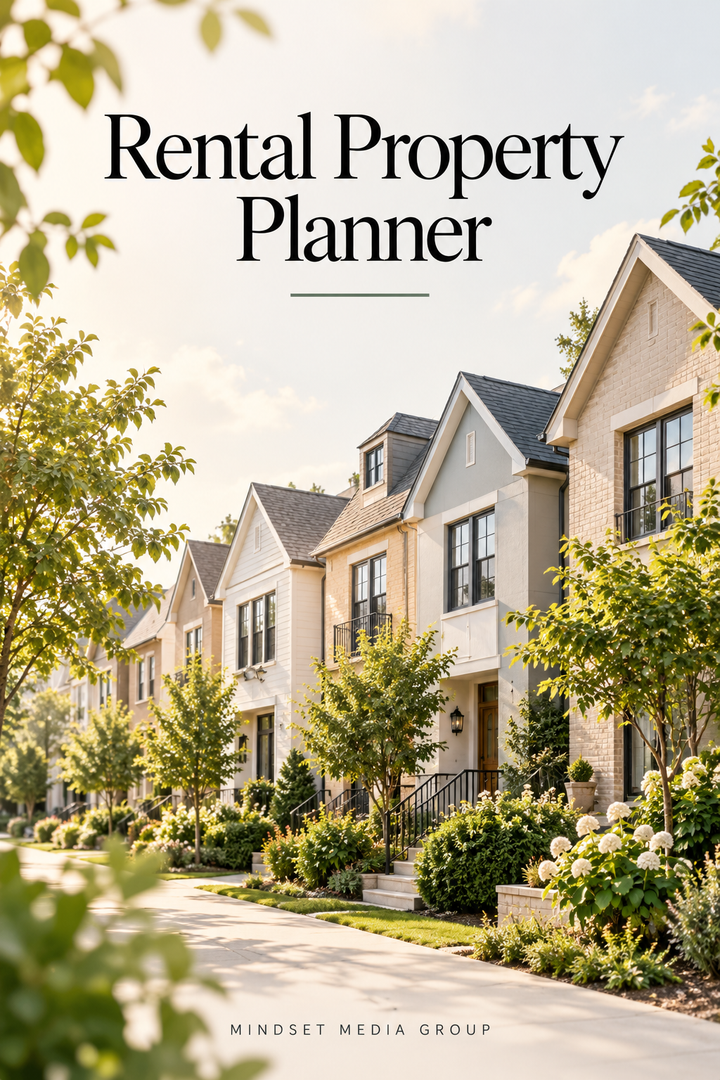 Rental Property Planner cover — Mindset Media Group
