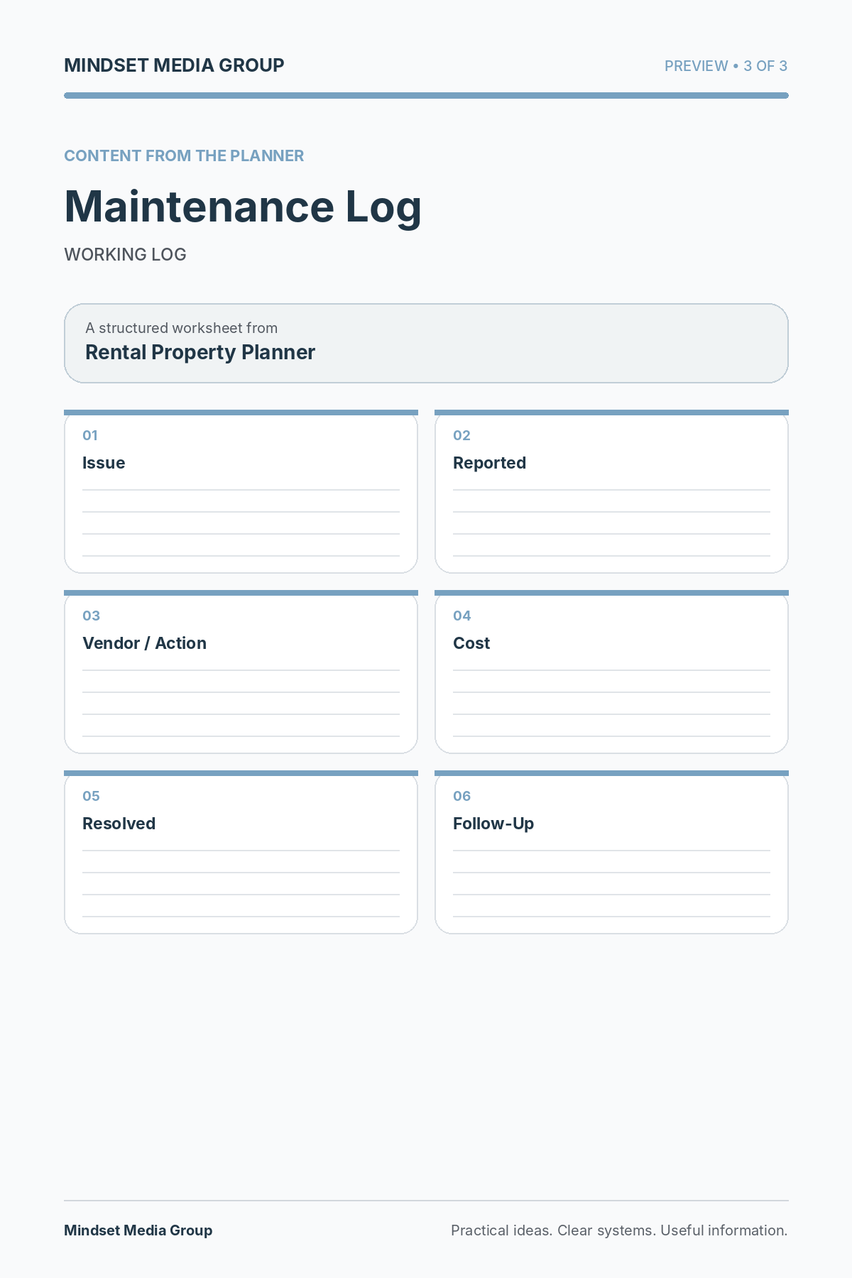 Rental Property Planner — Preview 03 of 3 — content from the guide