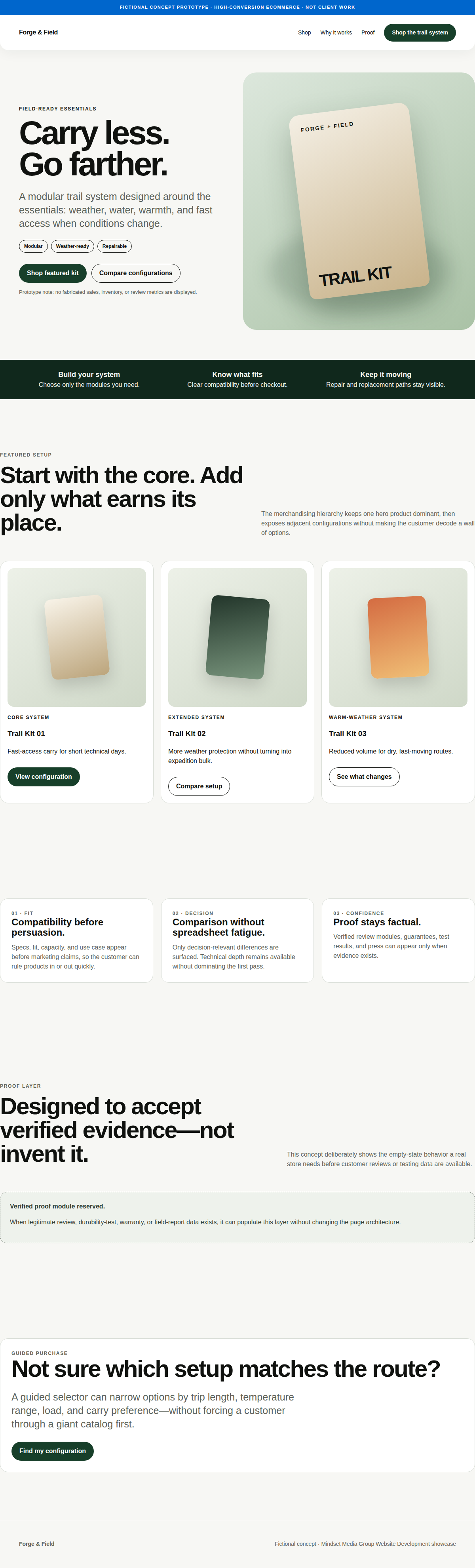 High-Conversion Ecommerce full-page Website Development design render