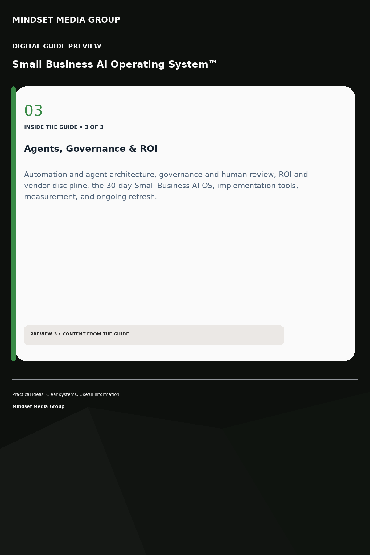Small Business AI Operating System™ — Preview 03 of 3 — content from the guide