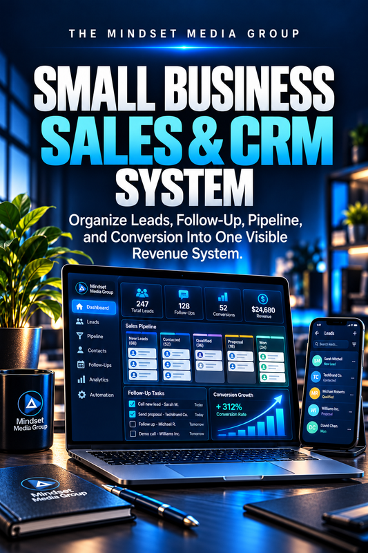 Small Business Sales & CRM System — 2:3 Business Growth Center series cover