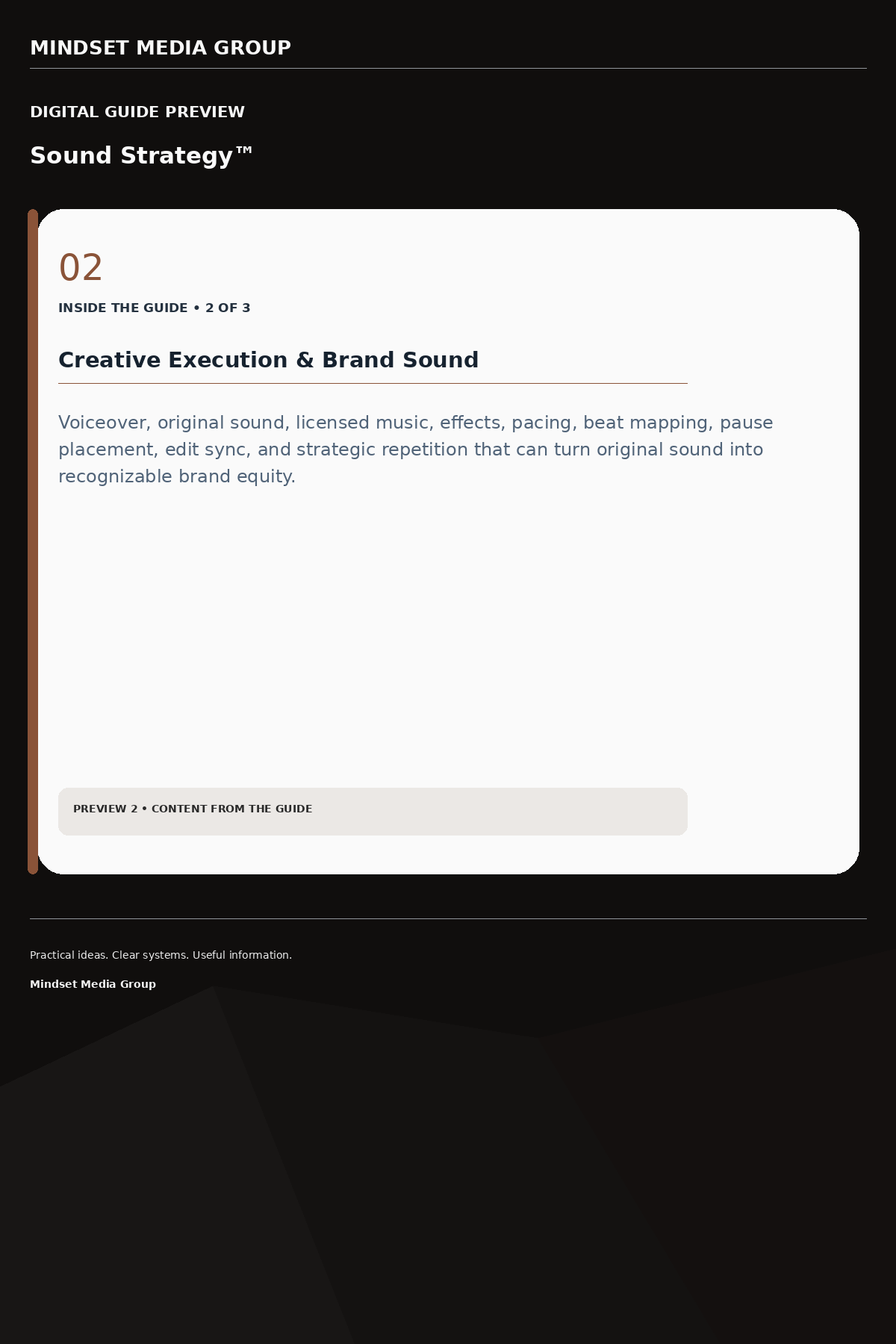Sound Strategy™ — Preview 02 of 3 — content from the guide