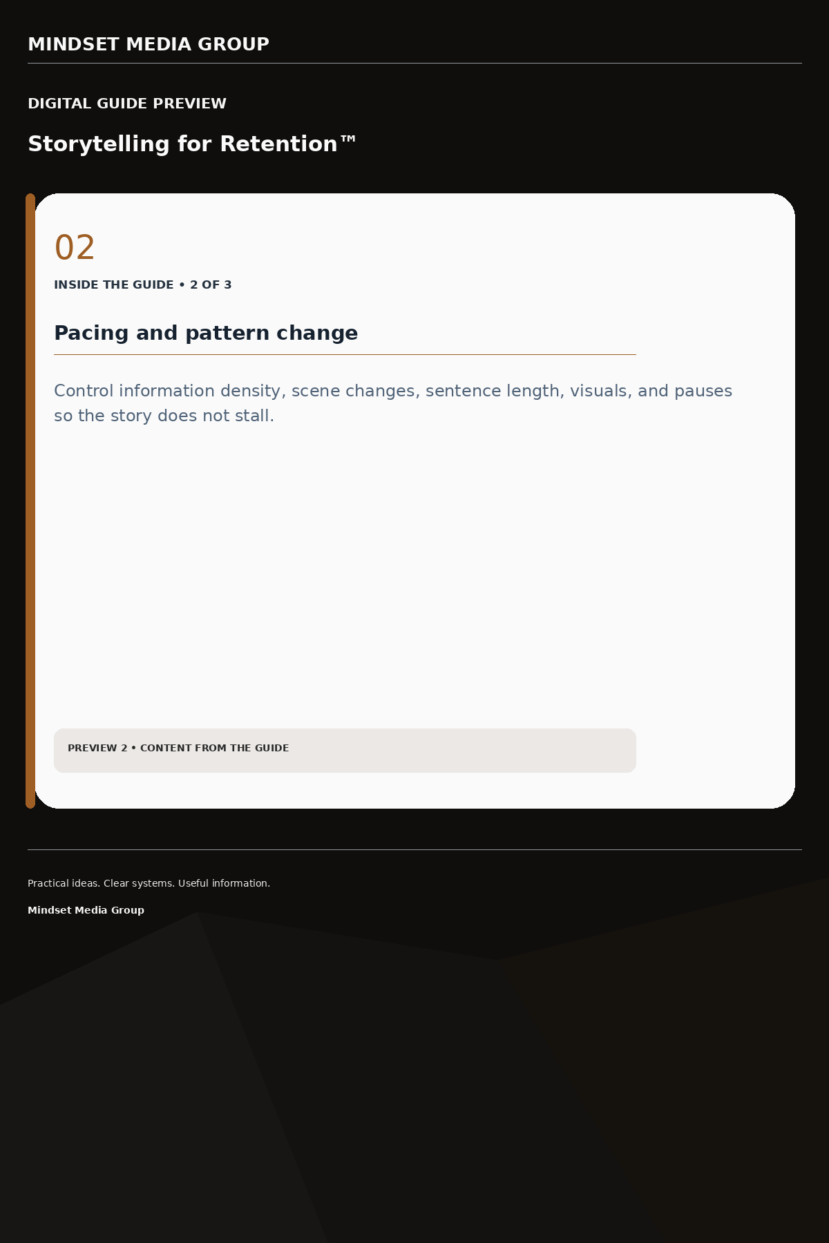 Storytelling for Retention™ — Preview 02 of 3 — content from the guide